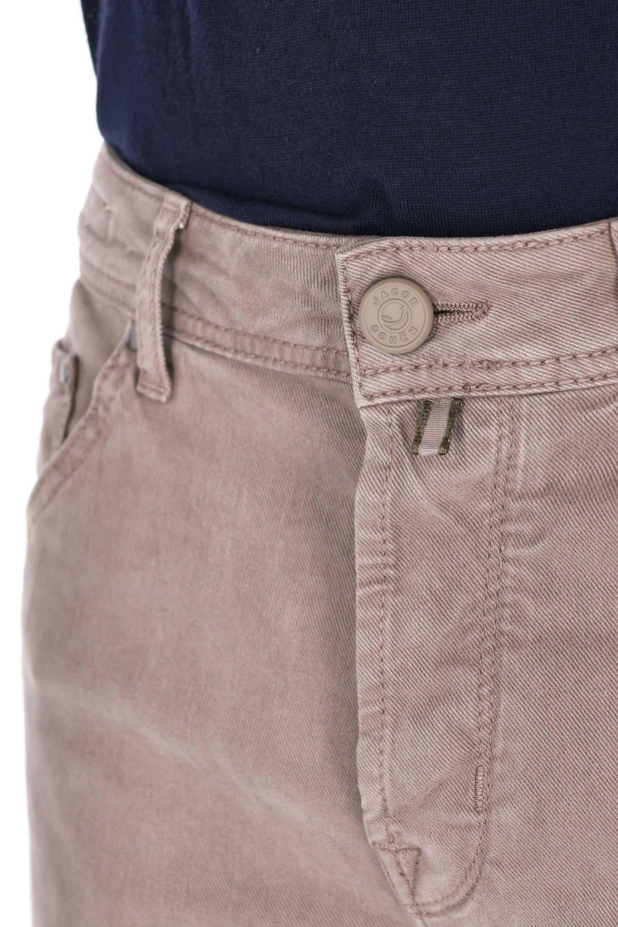 Jacob Cohen 5 tasche color in cotone mano pesca Scott fit JUM_QE015-036-S4216 B75 