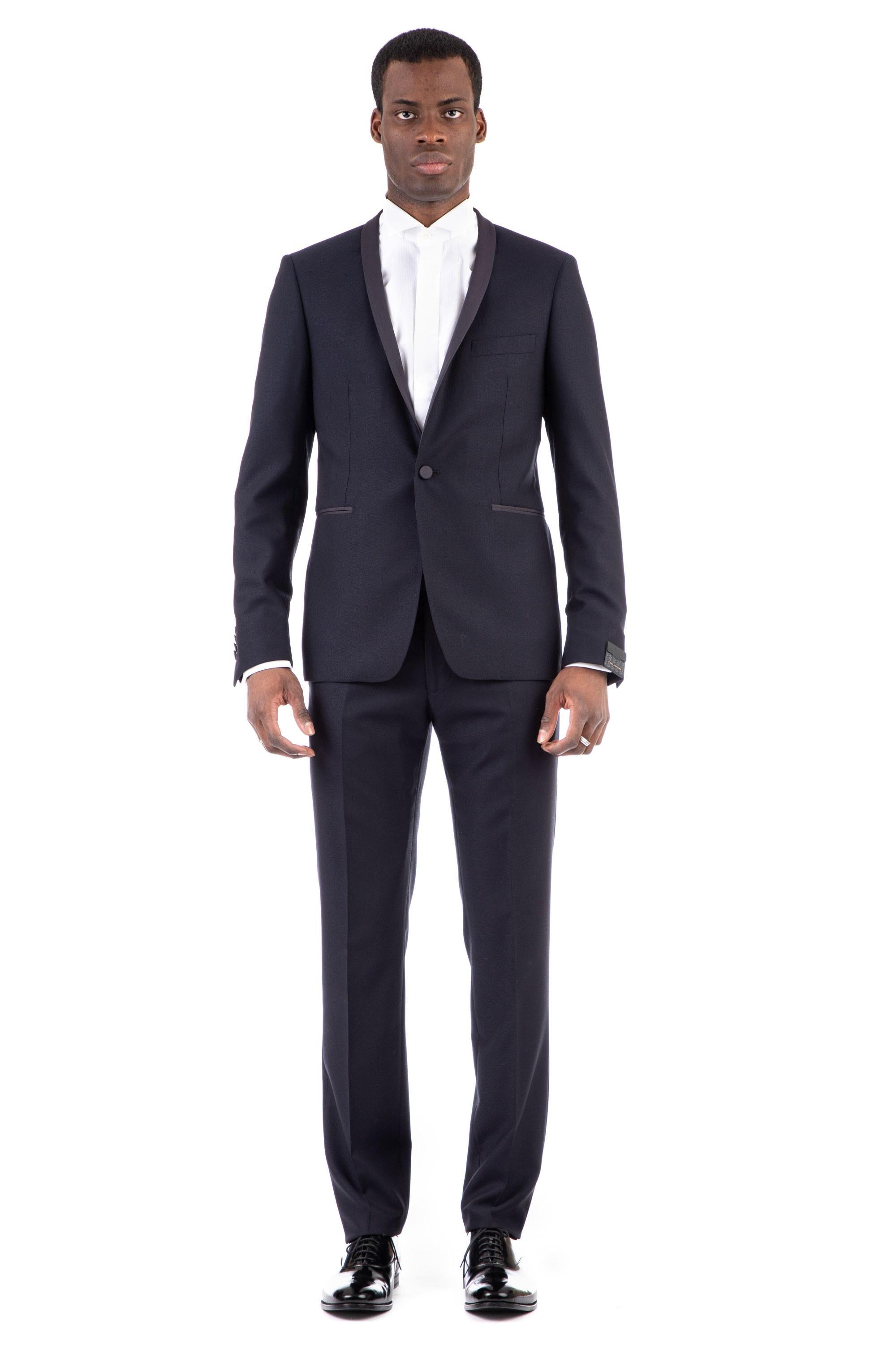 Abito rever scialle in lana super 110's modello bruce SFBRMAURICEA01 060014 B1231 Tagliatore 