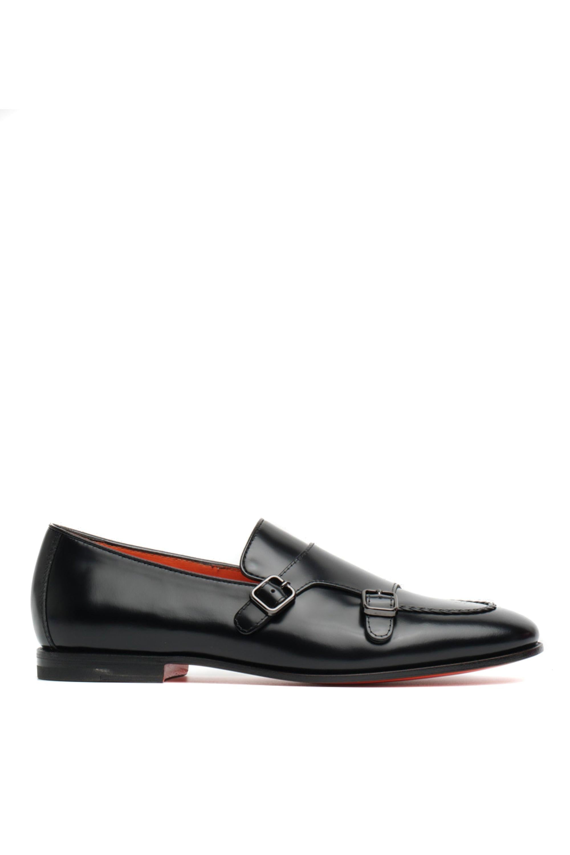 Mocassino in vitello spazzolato mod. Carlos MCNC18456SA4BPOH N01 Santoni 