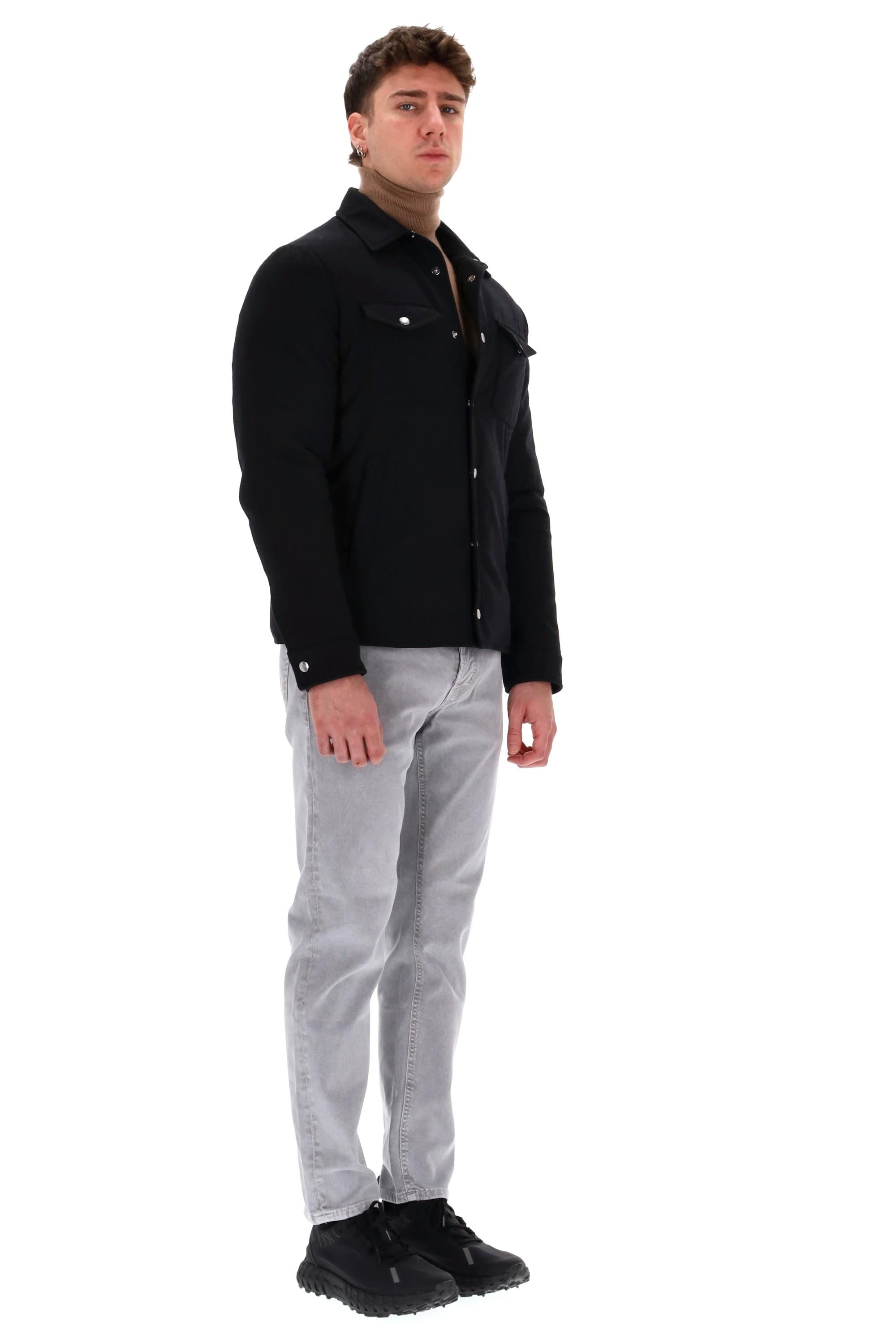 Eleventy Giubbotto in lana 14 micron con bottoni a pressione J75GBTI30 TES0H009 22 