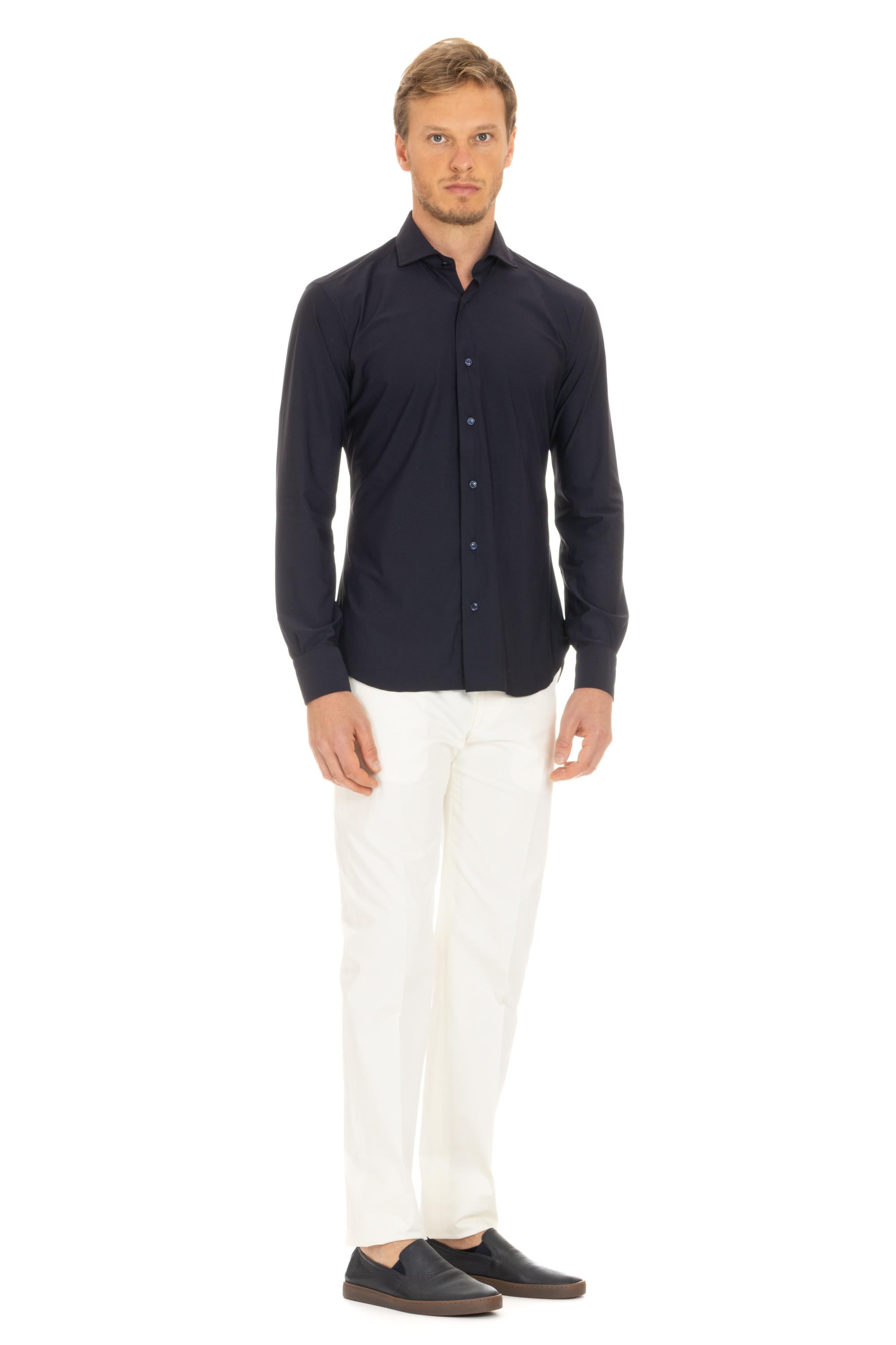 Camicia "La Polo" in cotone stretch CKU02P01PZ2997U 0001 Barba 