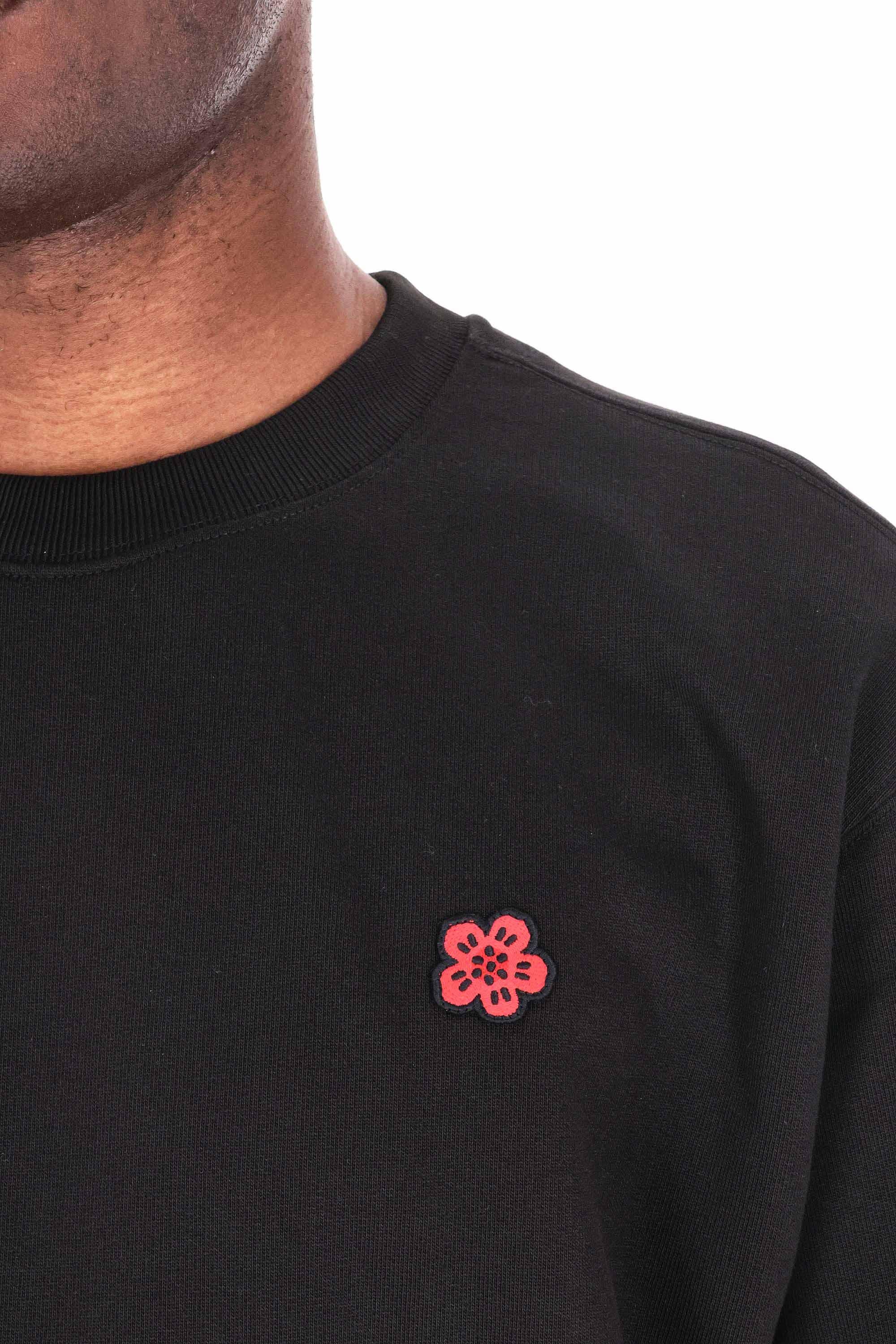 Felpa girocollo in cotone Boke Flower FE65SW2234MF 99J Kenzo 
