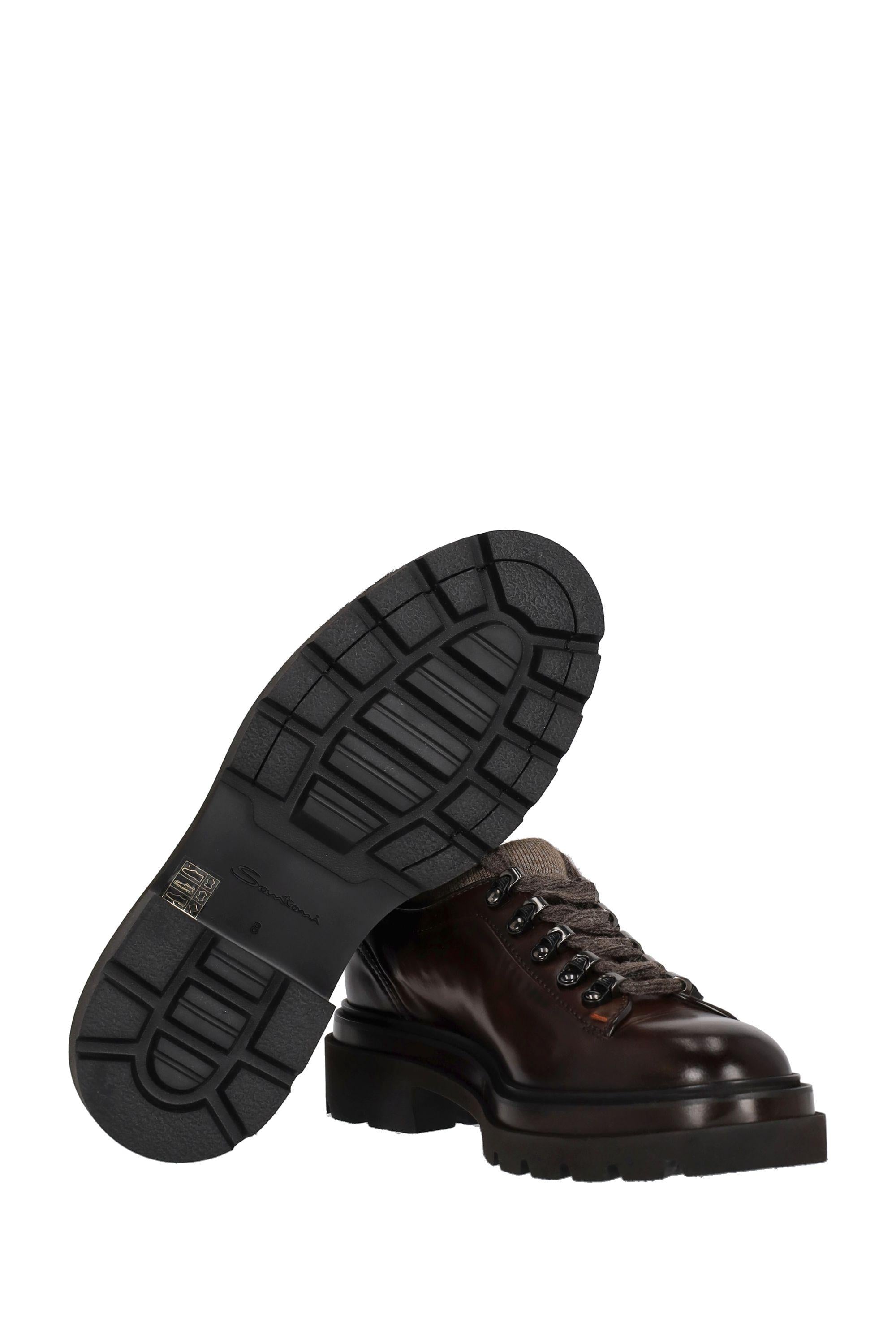 Santoni Rocciatore basso in pelle modello Alpine MGMI18879JK4MNTG T50 