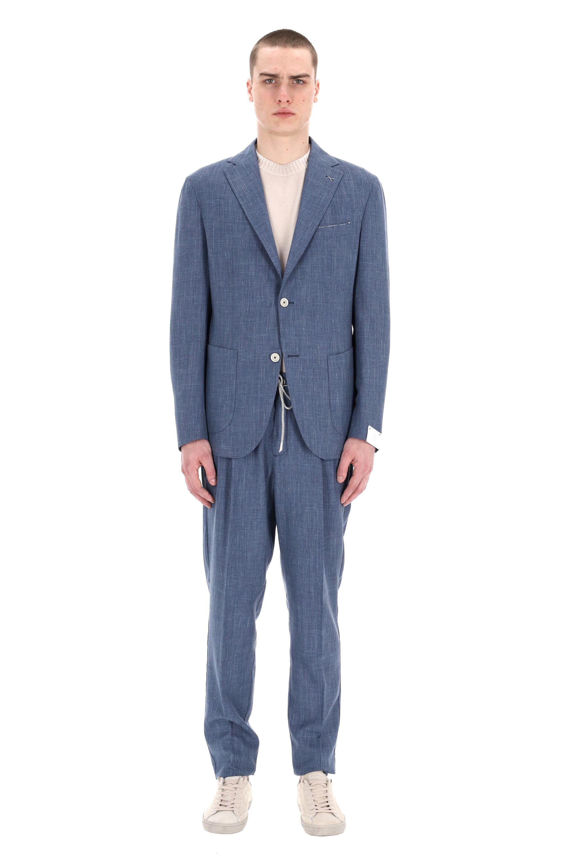 Abito sartoriale tessuto Loro Piana Summertime K75ABUC10 TES0I045 08N Eleventy 