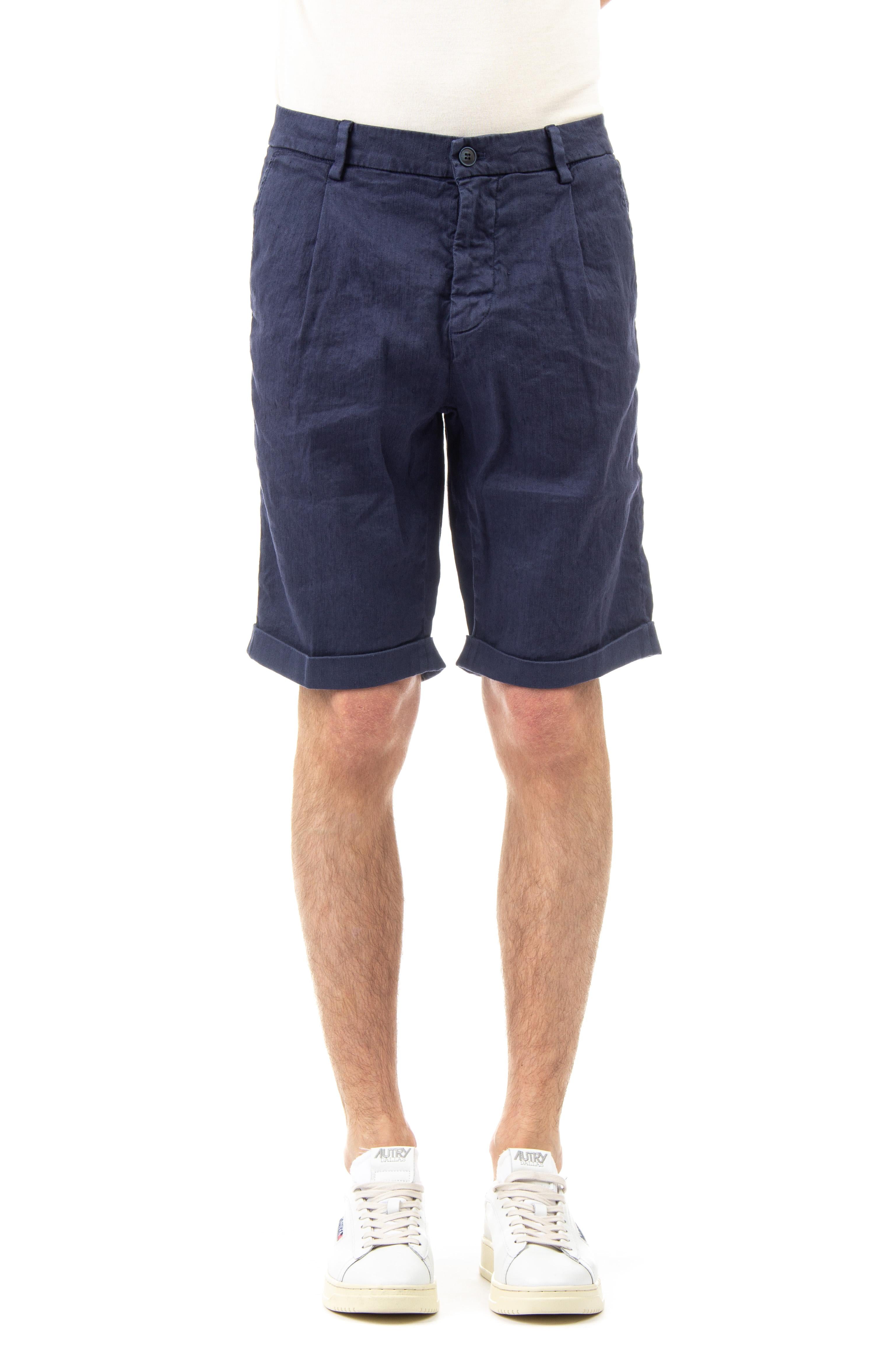 Bermuda in lino-cotone modello amalfi 9BE2C7790 MBE111 006 MASON'S 