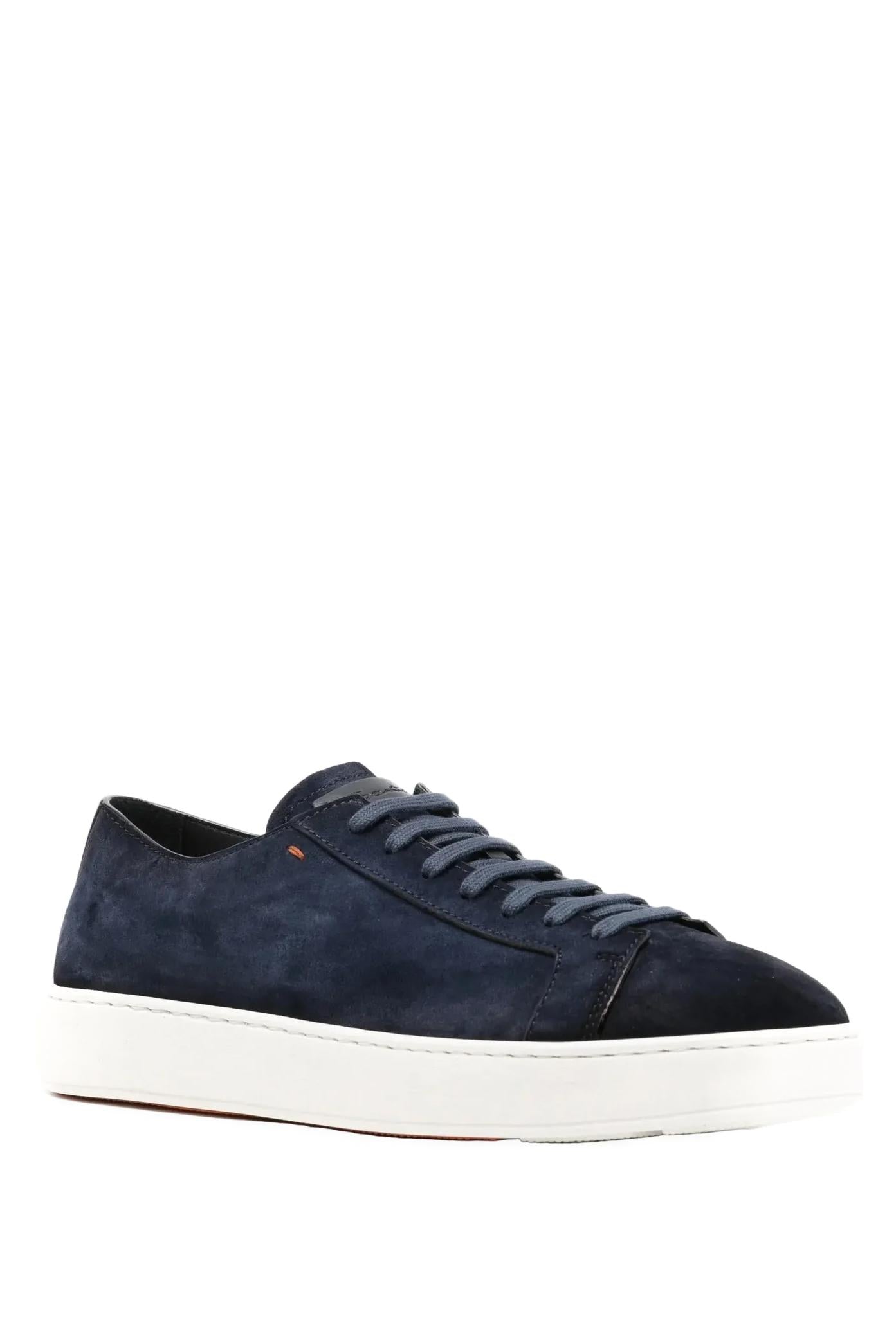 Santoni Sneaker in camoscio seta supersoft MBCD21571BARTAOL U60 