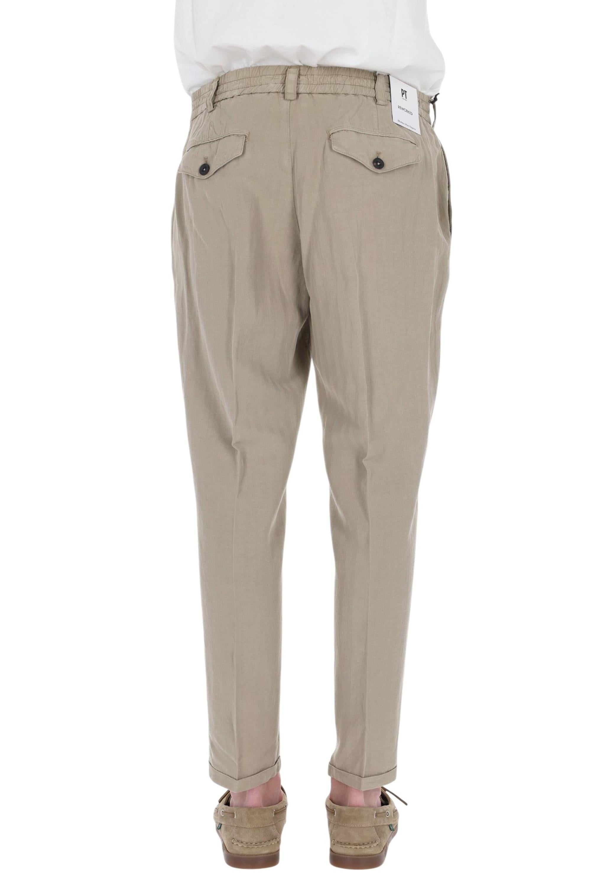 PT Torino Pantalone a resca in lyocell-lino-cotone The Rebel fit CORTRBB30RWL SD61 Y111 