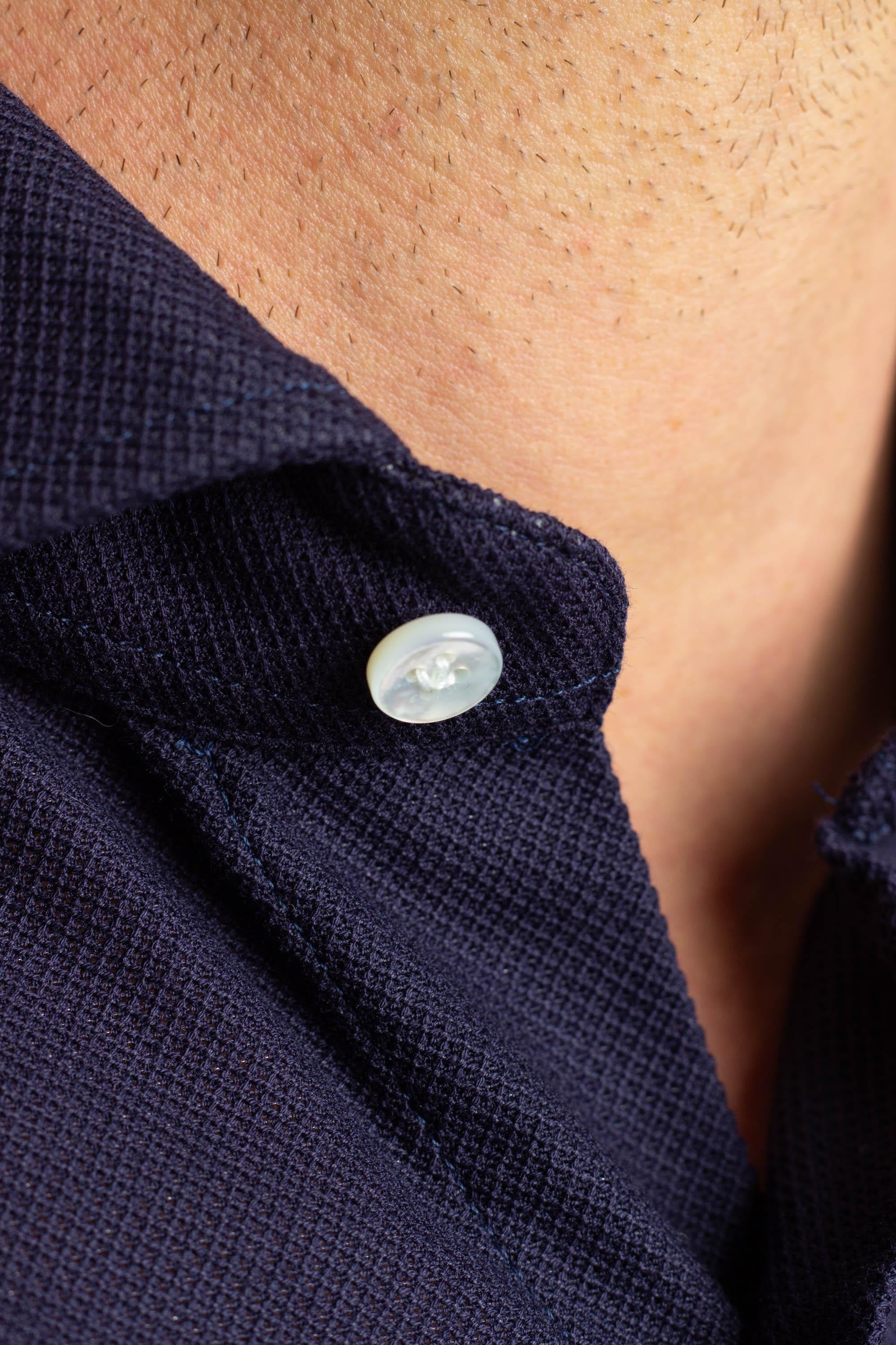 Camicia sartoriale a nido d'ape stretch Etichetta Culto K1U13P0140108.U/2 0003 Barba 
