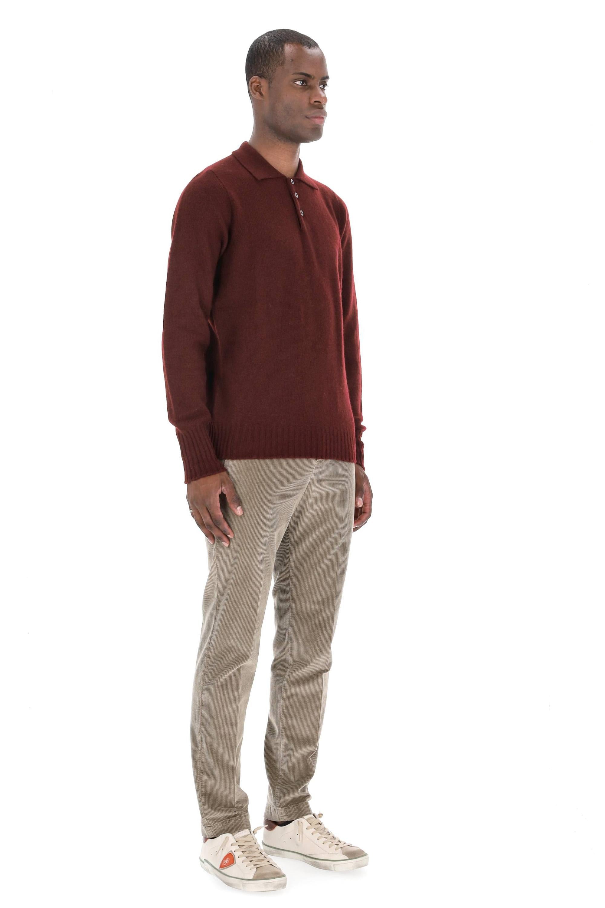 Polo-maglieria in lana di agnello D4W145L 395 Drumohr 