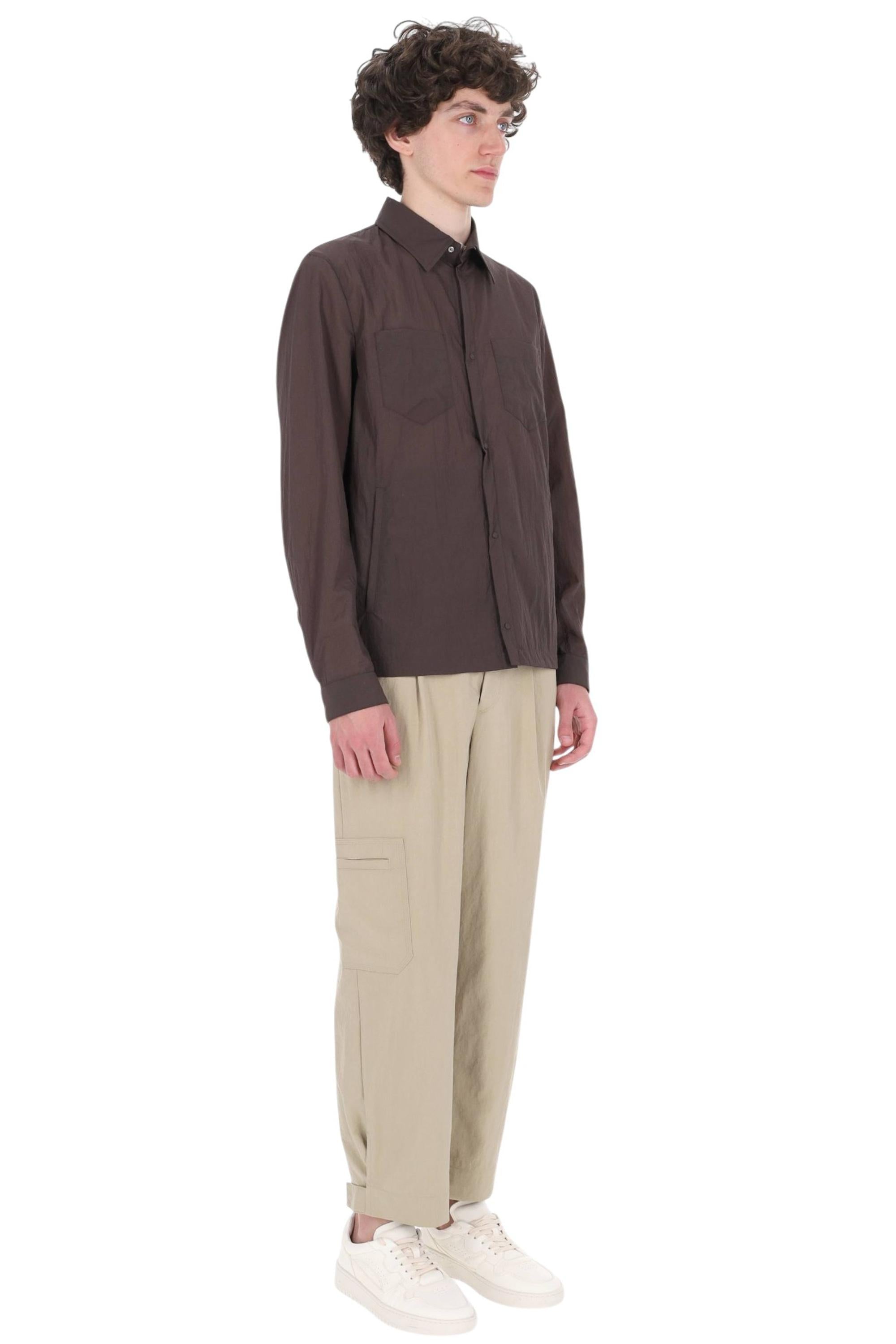 Herno Overshirt superlight in nylon goffrato GI000646U 8800 