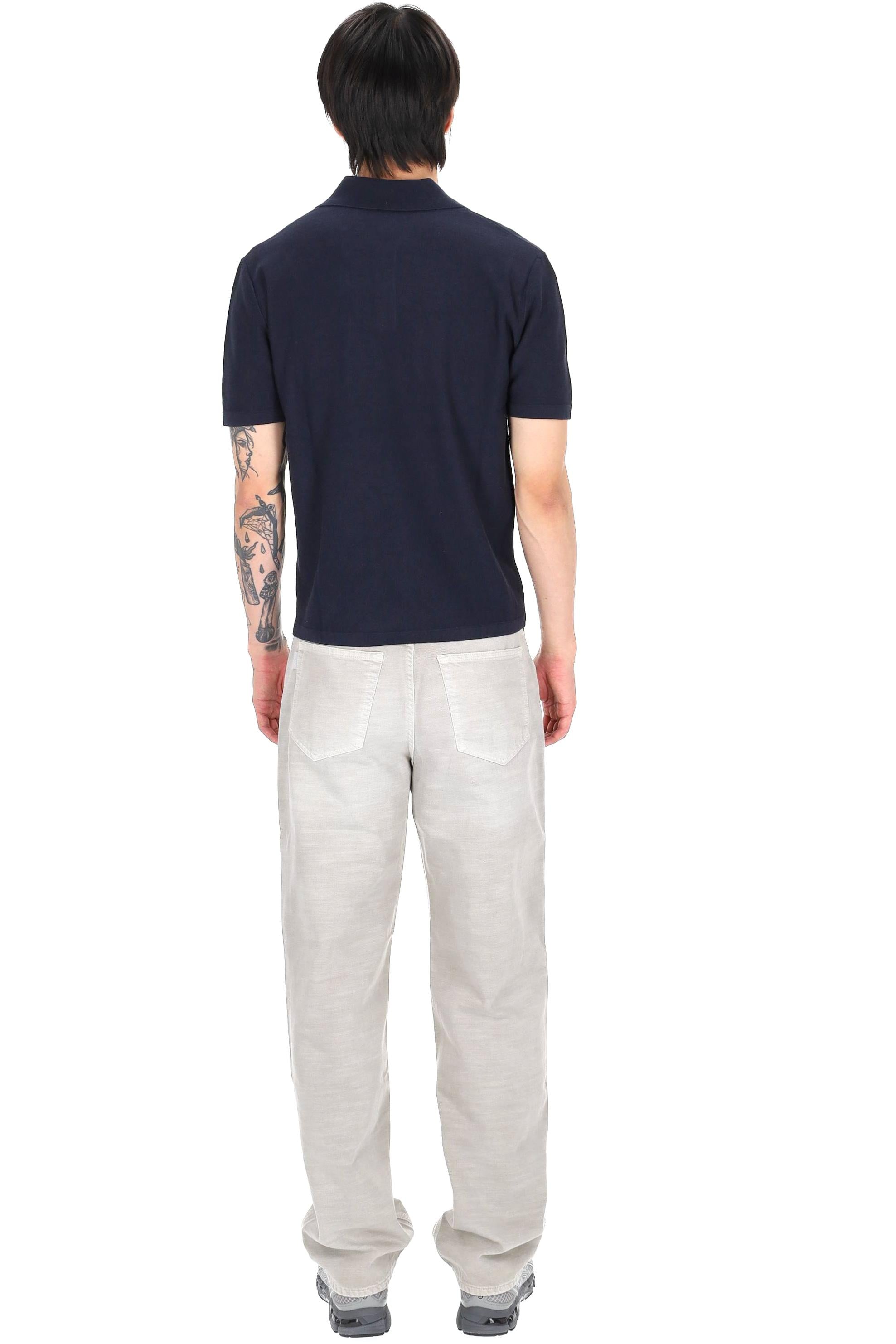 A.P.C. Polo in cotone-cashmere con taschino COHNX-H23476 IAK-DARK NAVY 