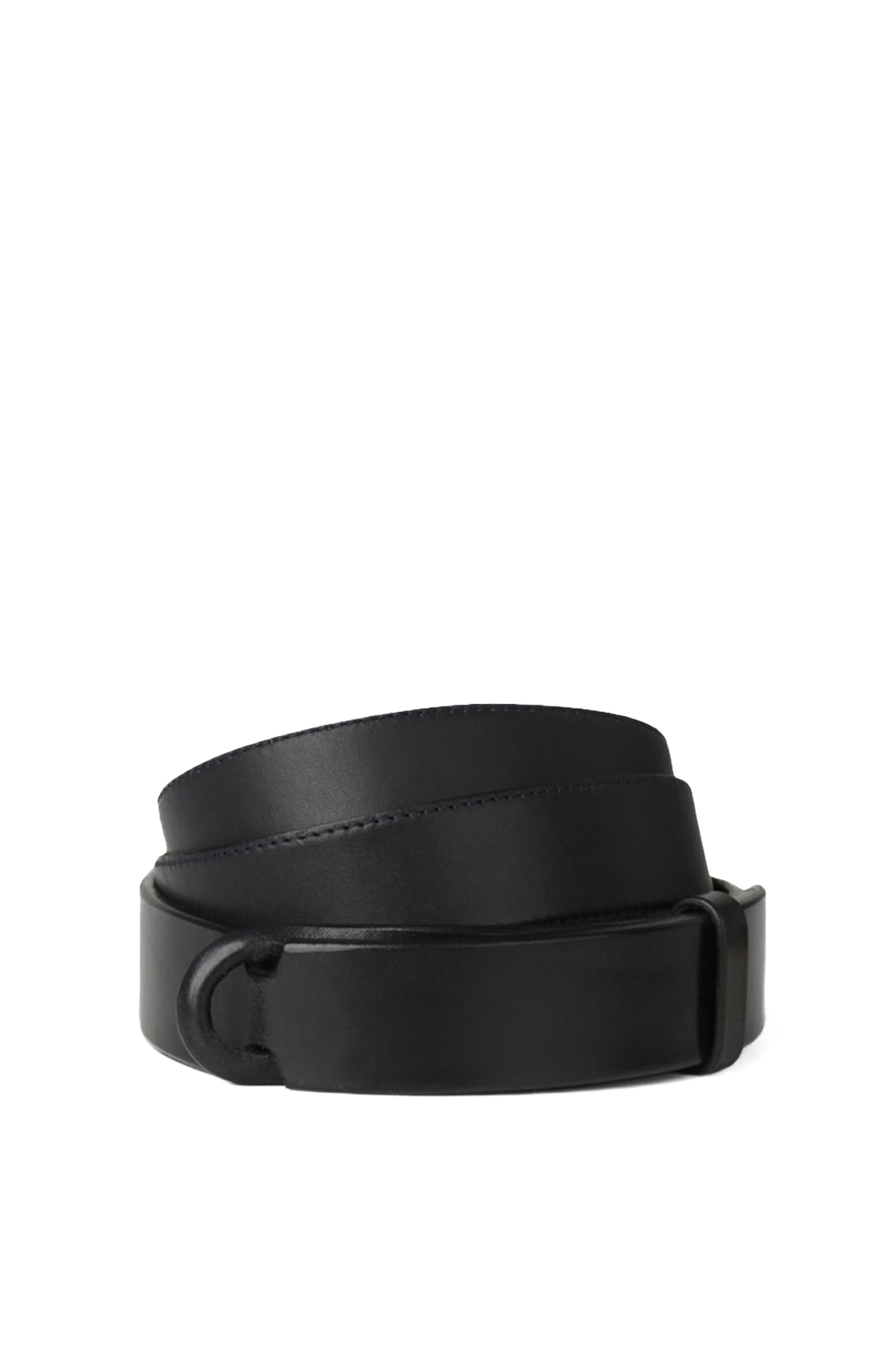 Cintura in pelle No Buckle NB0004_BUL BLU Orciani 