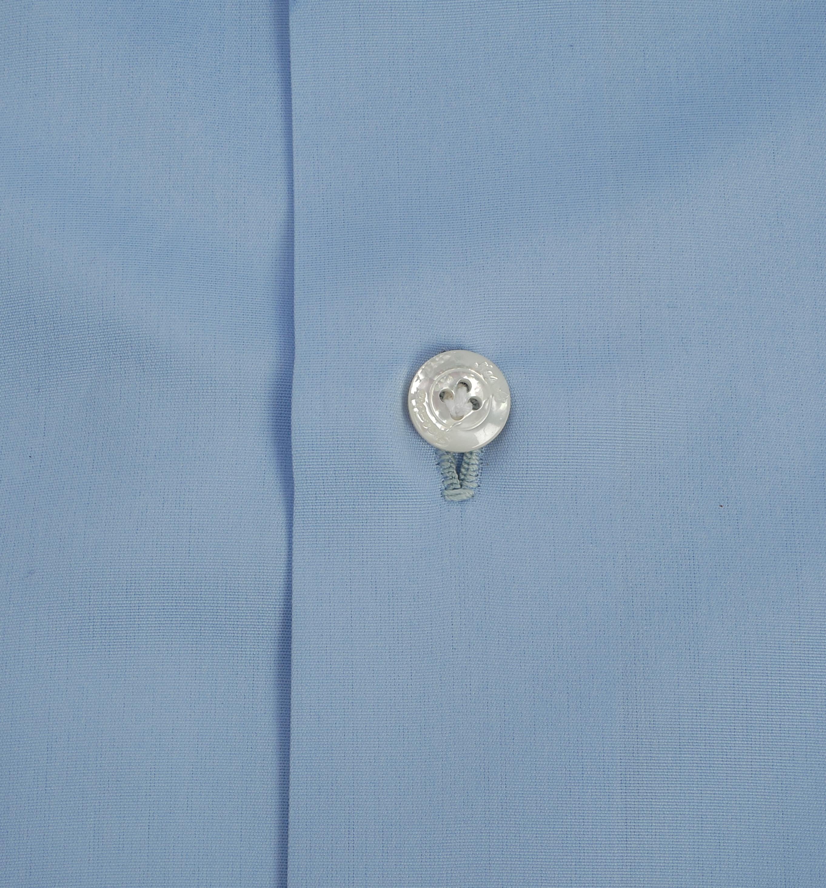 Finamore Camicia sartoriale in cotone popeline doppio ritorto linea napoli N-14001-C0147/2-EDUARDO 4 