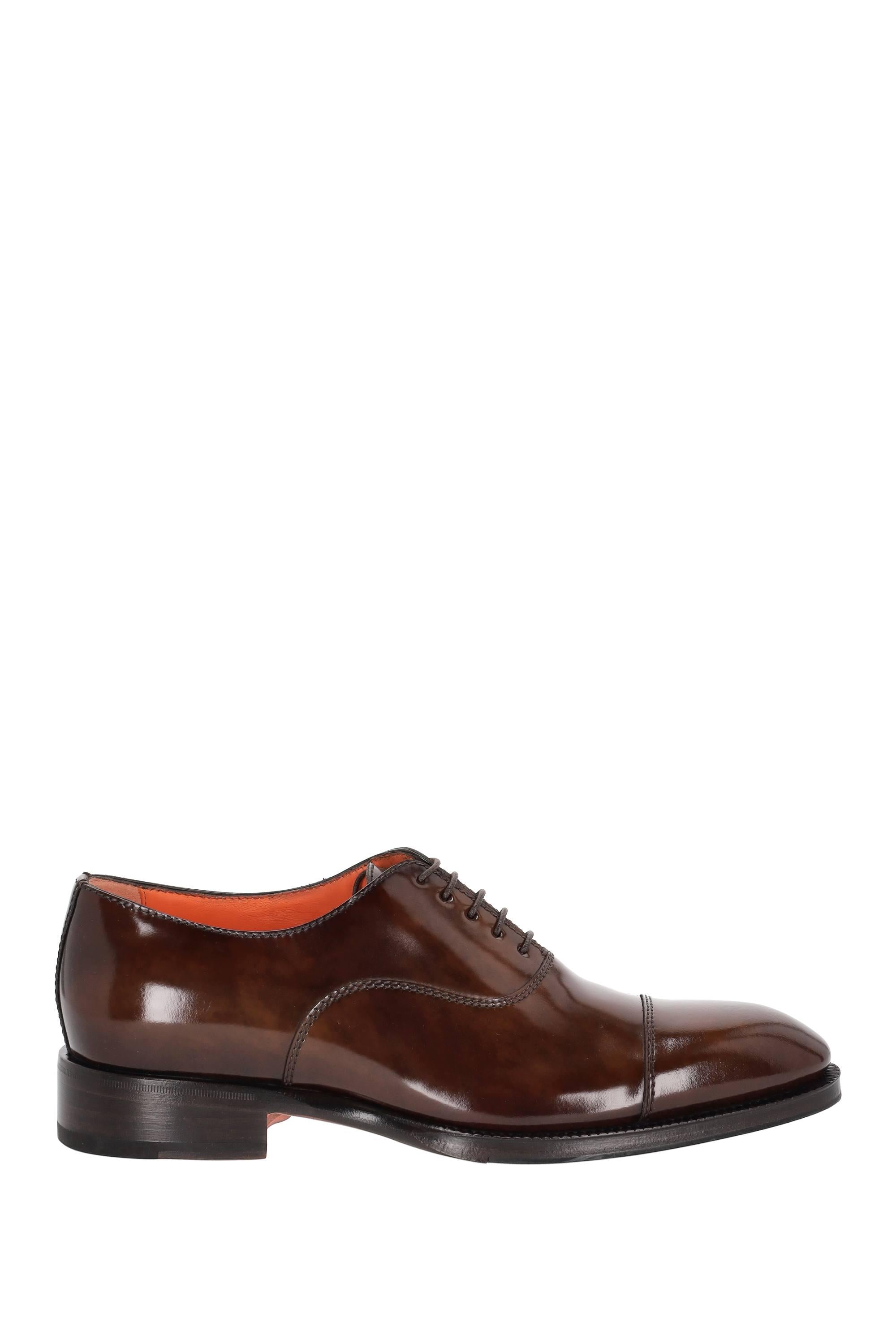 Santoni Stringata in pelle di vitello spazzolato MCCR17764JJ2BPFG T50 