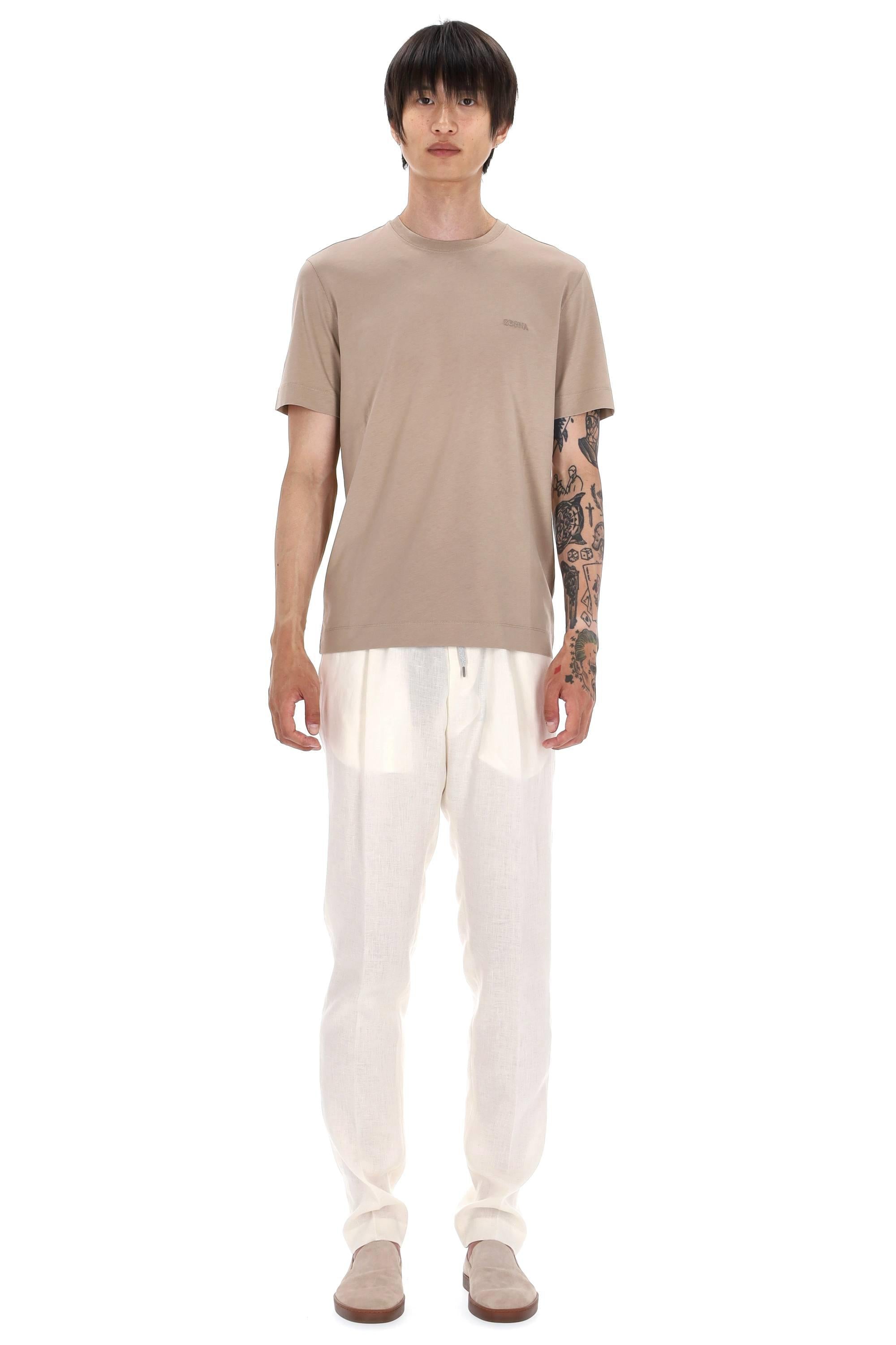 T-shirt in cotone UF360A9 F765/2 N02 Zegna 