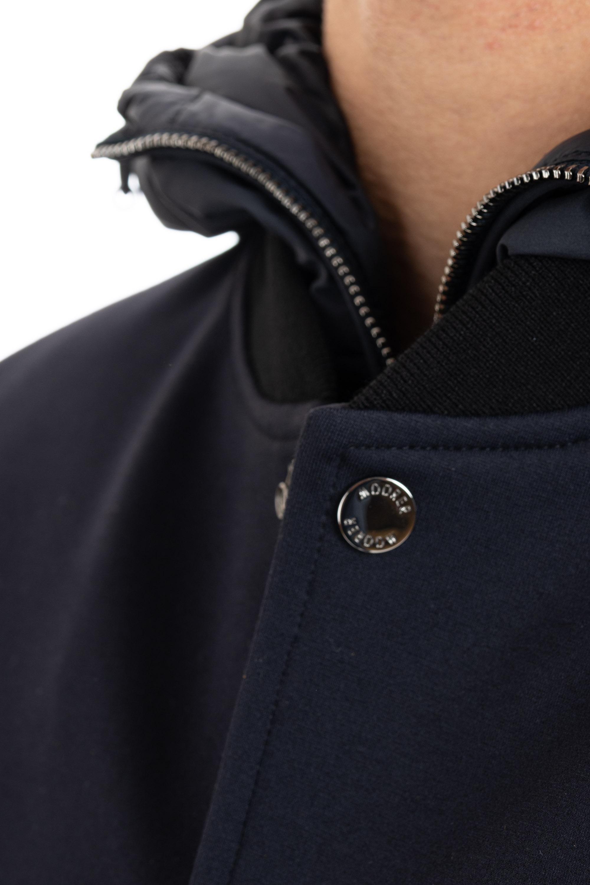 Piumino bomber active in jersey di viscosa mod. Callum-Tz CALLUM-TZ DARK BLU Moorer 