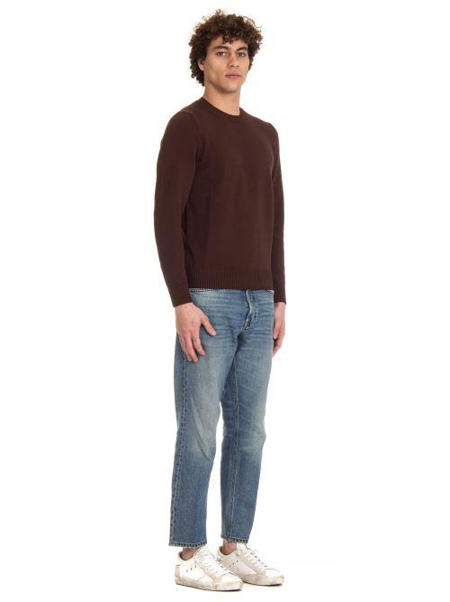 Maglia girocollo in cotone finezza 5 D8Z103/6 560 Drumohr 