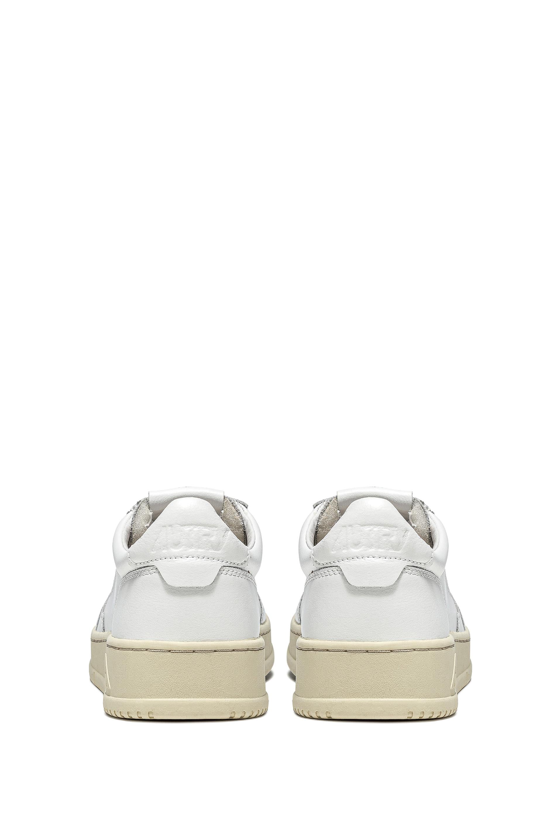 Autry Sneaker Medalist donna in pelle talloncino bianco AULW - LL15 WHT/WHT 