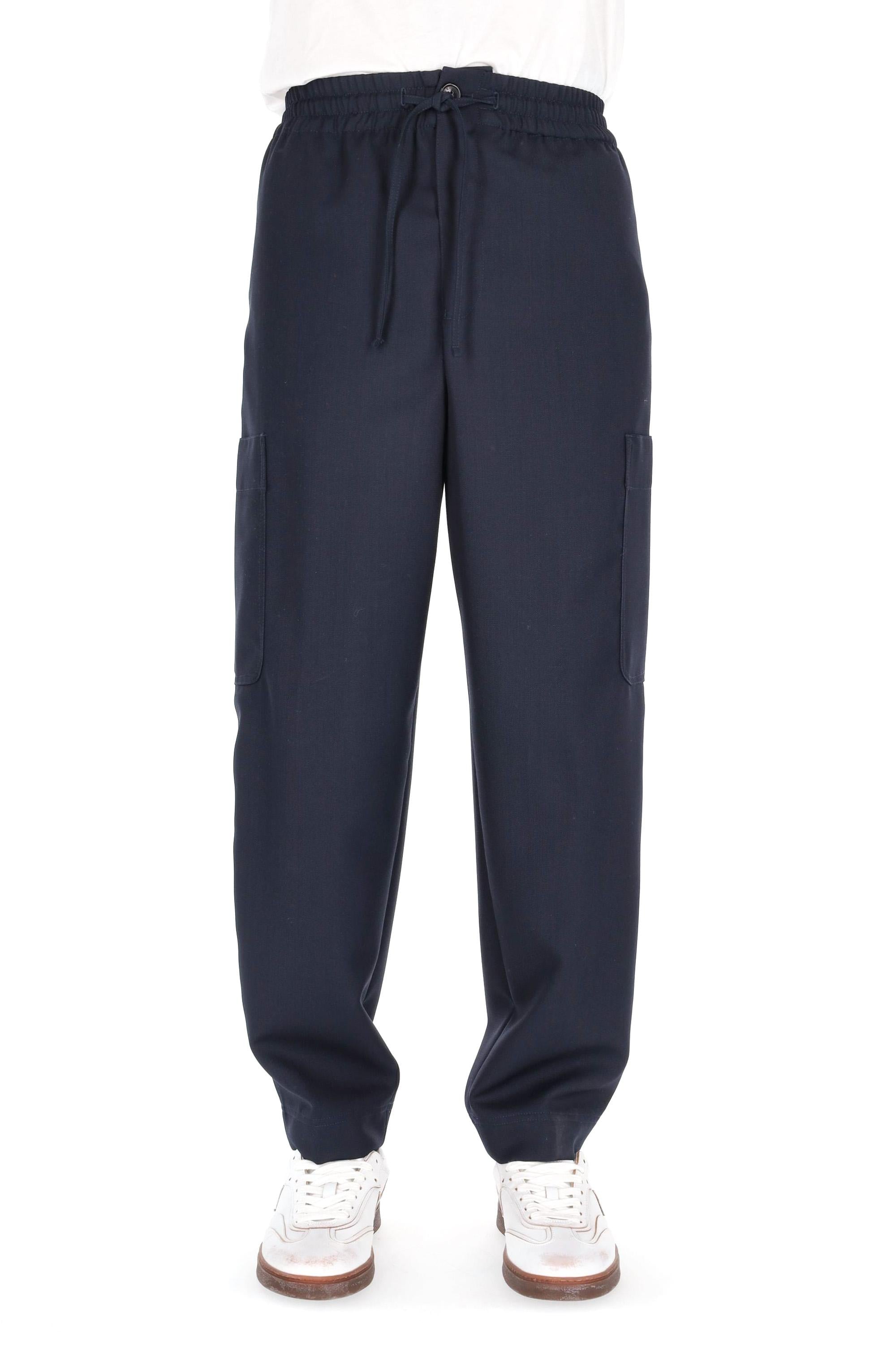 Kenzo Pantalone cargo in lana vergine straight fit FE65PA5019RE 79 