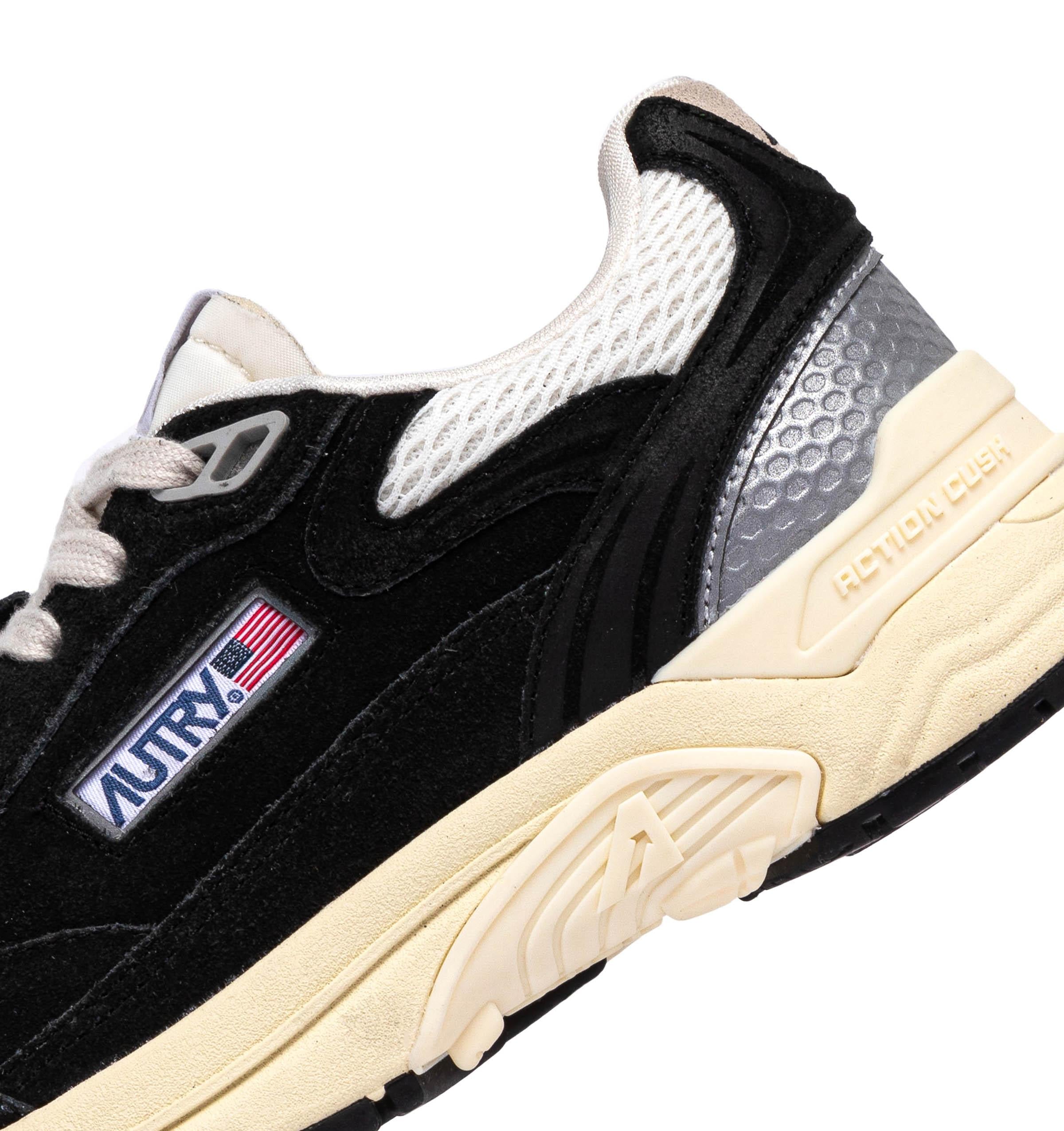 Autry Running donna in camoscio modello Hyperway HYLW UM07 BLACK/SILV 
