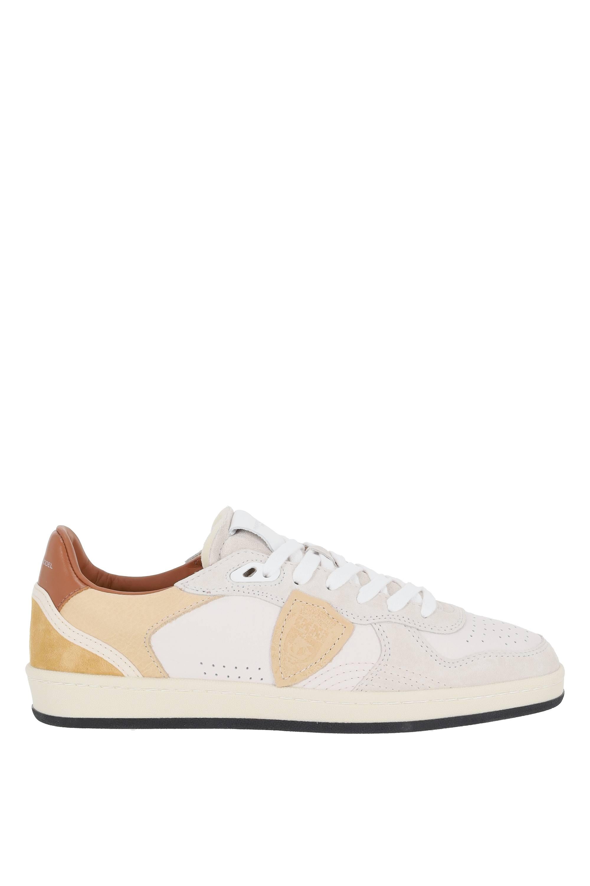 Philippe Model Sneaker in pelle e camoscio talloncino marrone mod. Pigalle PGLU PGAL/5 VD01 