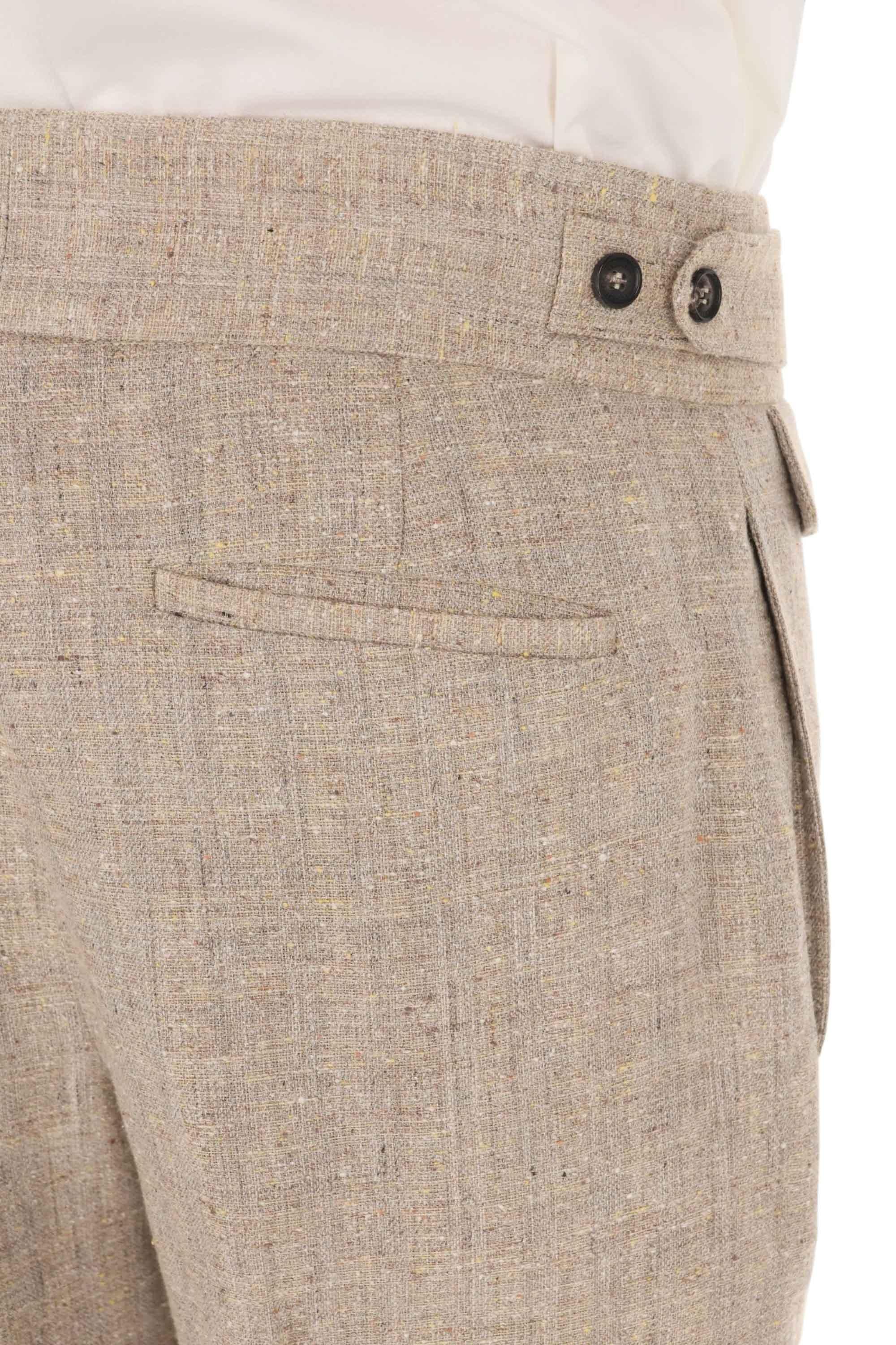 Ballantyne Pantalone in lino-seta con fascia in vita BMT101 URL01 14009 