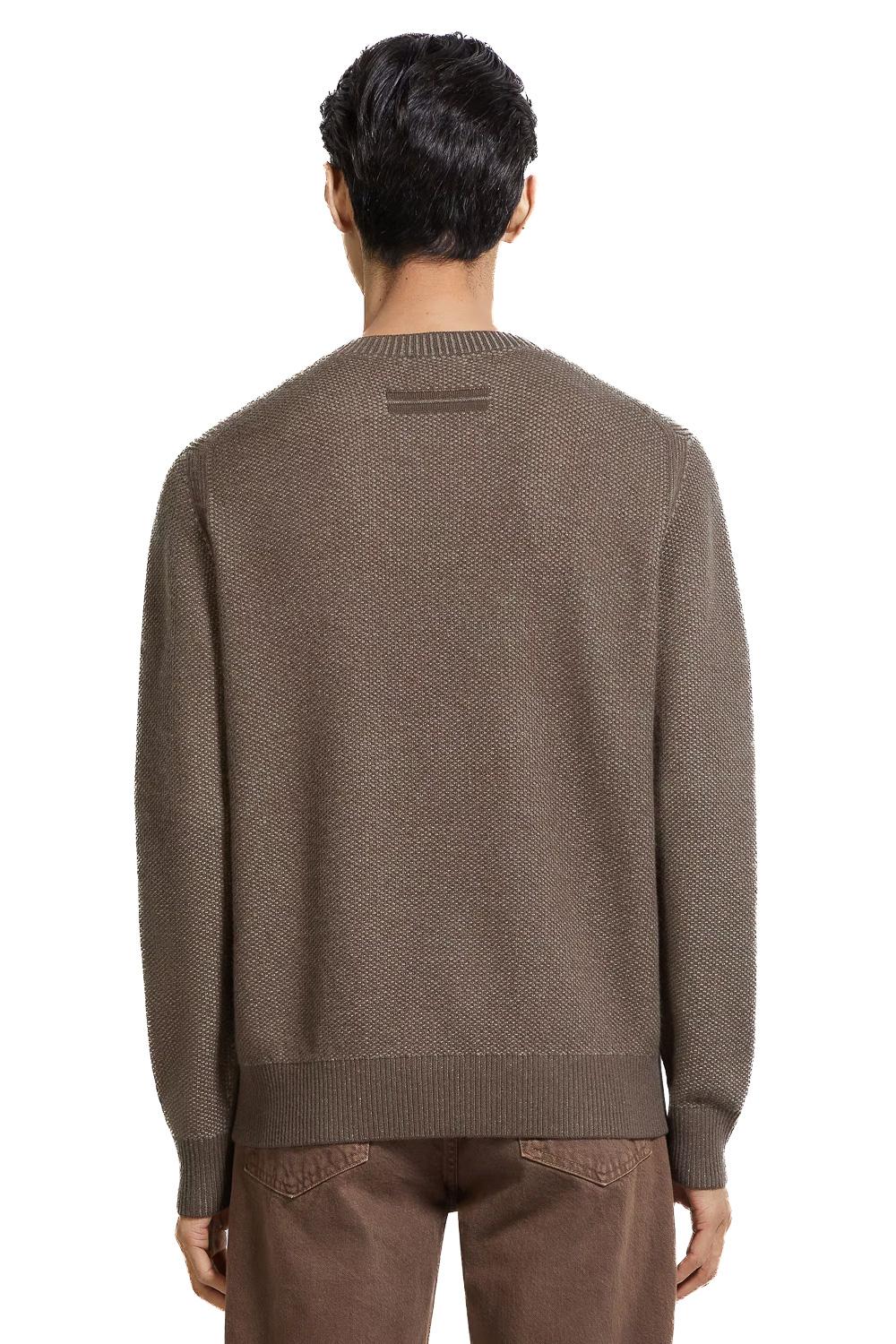 Zegna Maglia girocollo grana riso in Oasi Cashmere UGK65A2-110 103 