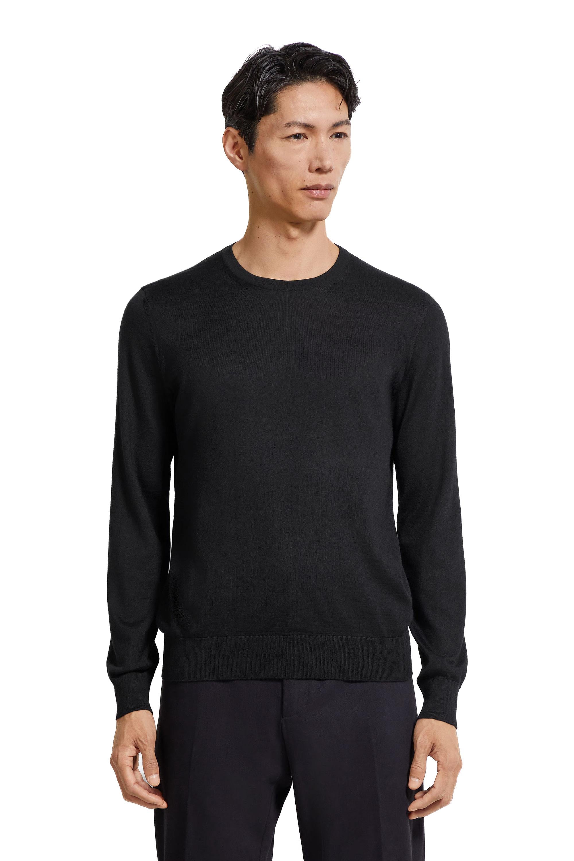 Zegna Maglia girocollo in cashmere-seta E8J00 110/2 K09 