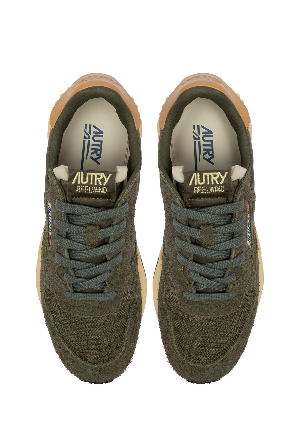 Autry Running donna Reelwind in camoscio e mesh WWLW UT44 KHA/TAFFY 