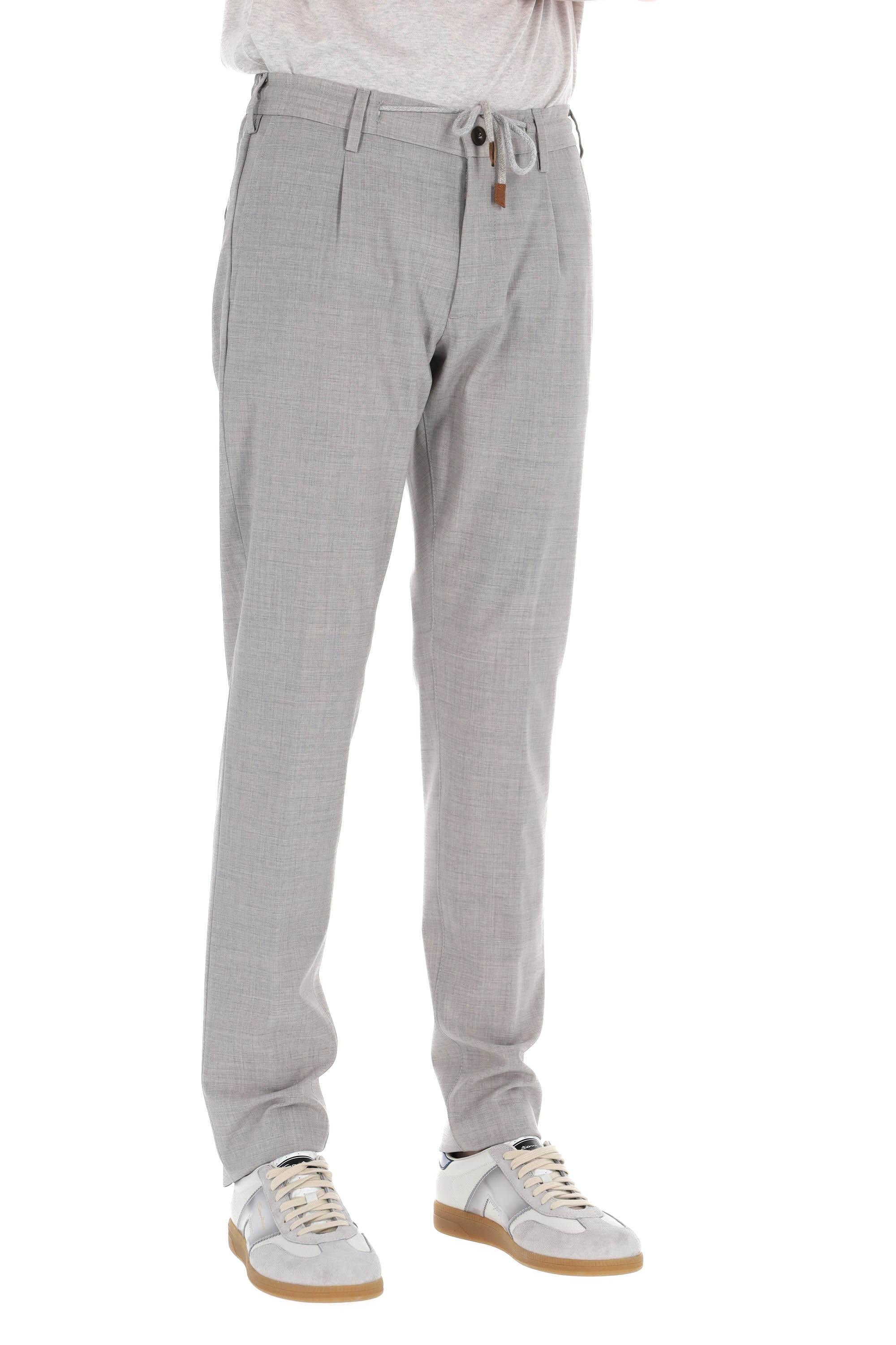 Eleventy Pantalone jogger in fresco lana X75PANB21 TES0A053 06 