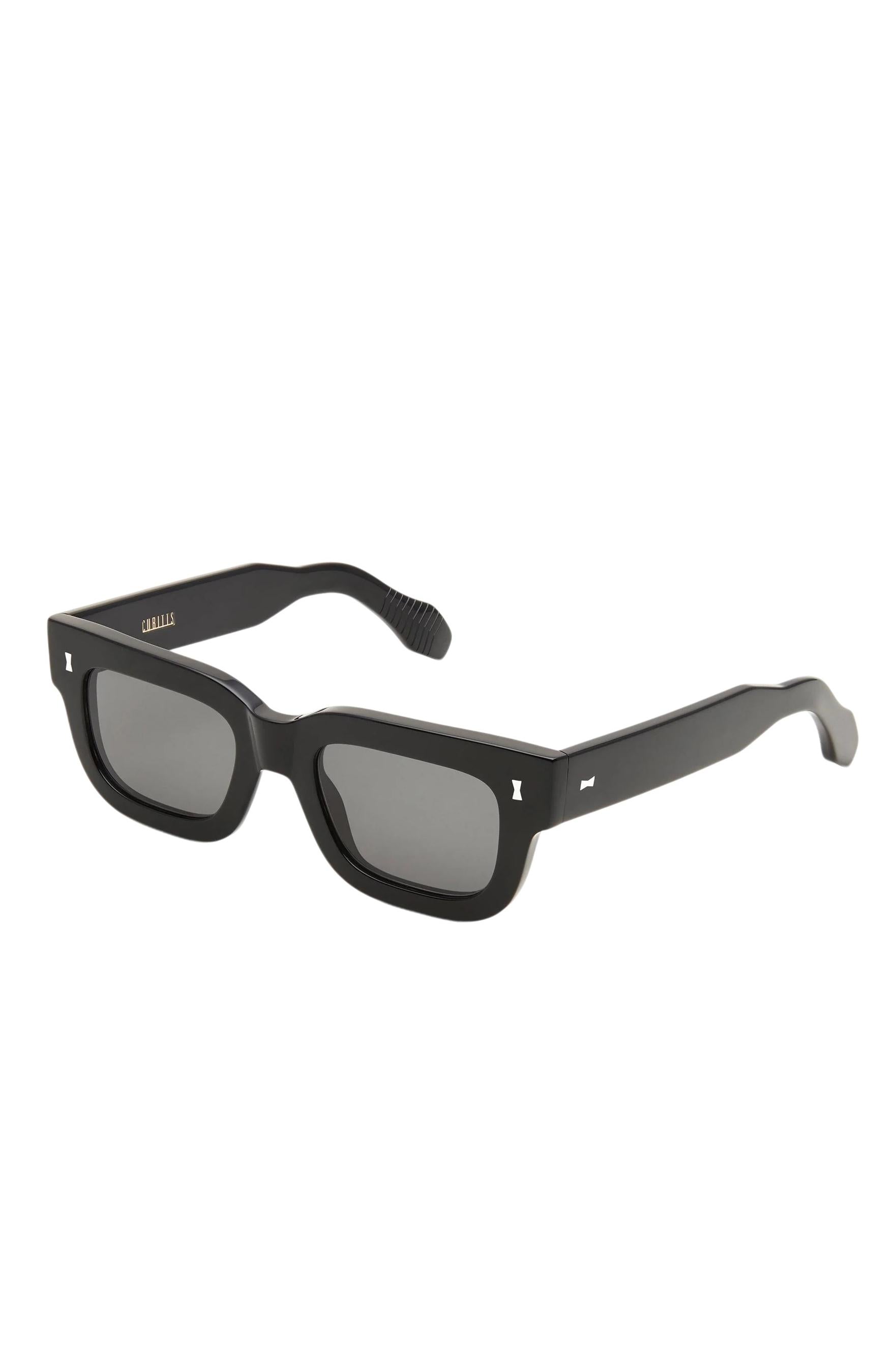 Cubitts Occhiale da sole squadrato Milner in acetato di cellulosa MILNER/3 BLACK 