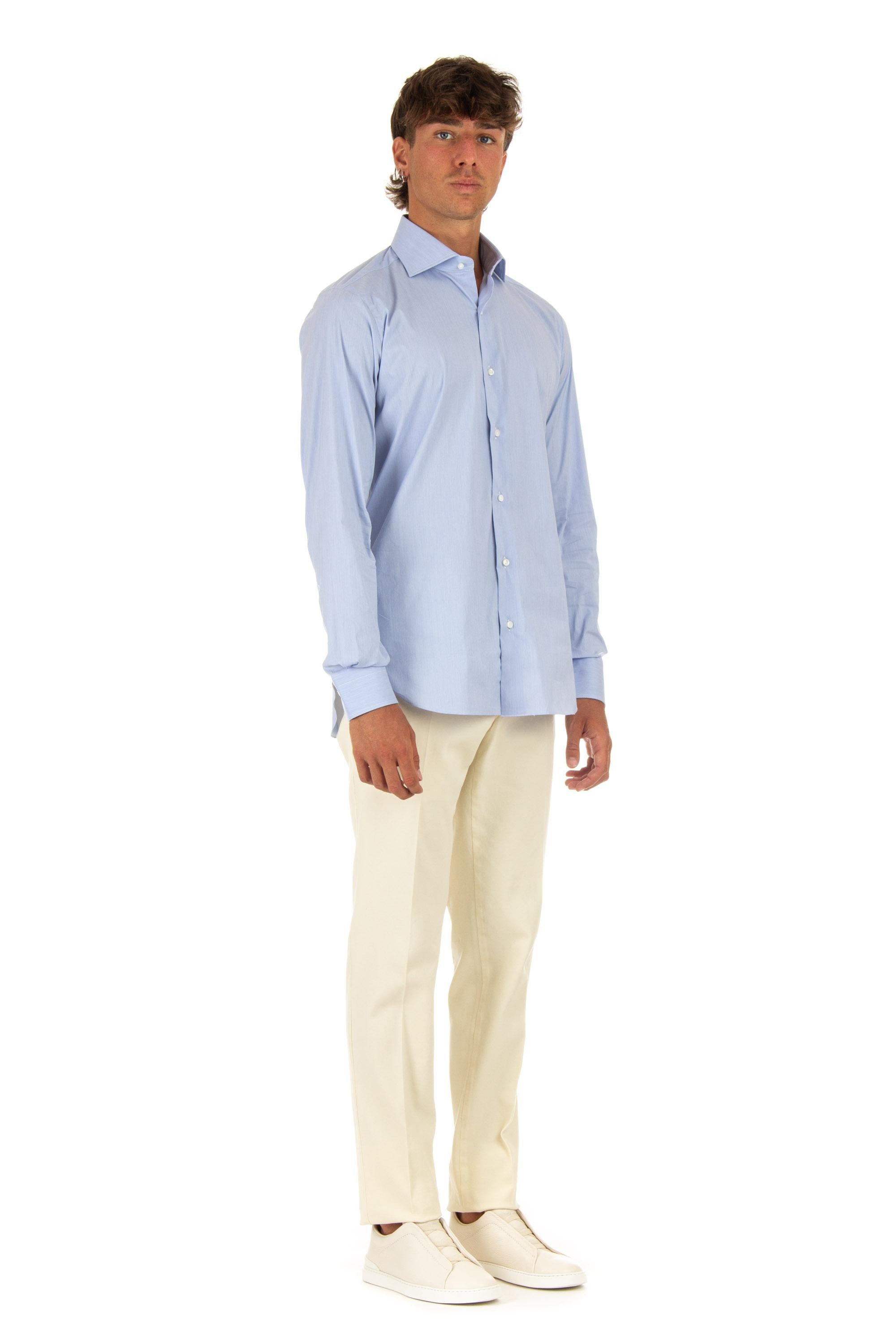 Camicia in popeline stretch etichetta nera I1U13P0134112 02 Barba 