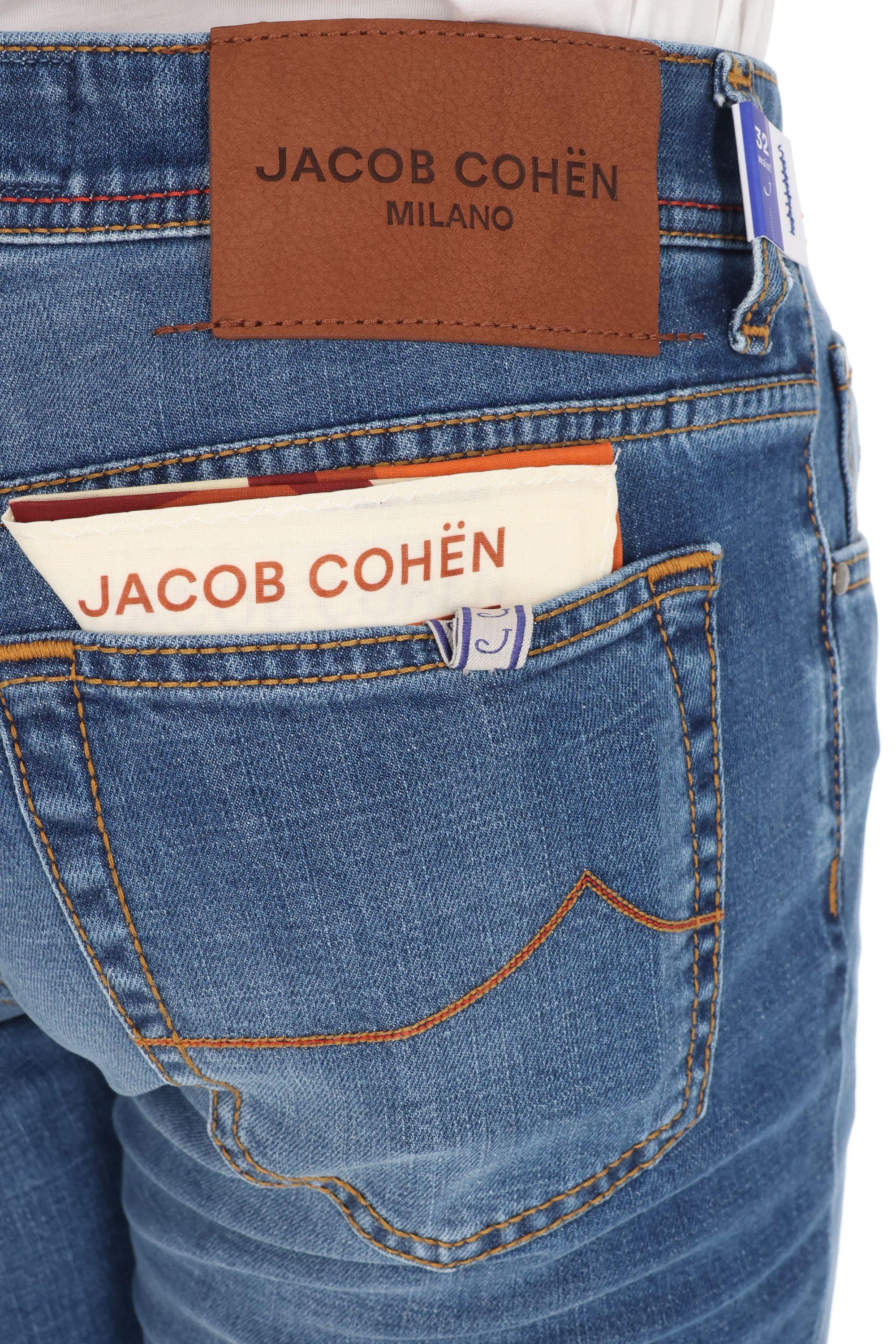Jacob Cohen Jeans etichetta in pelle modello Bard QE004 055 S3736 V2 200D 