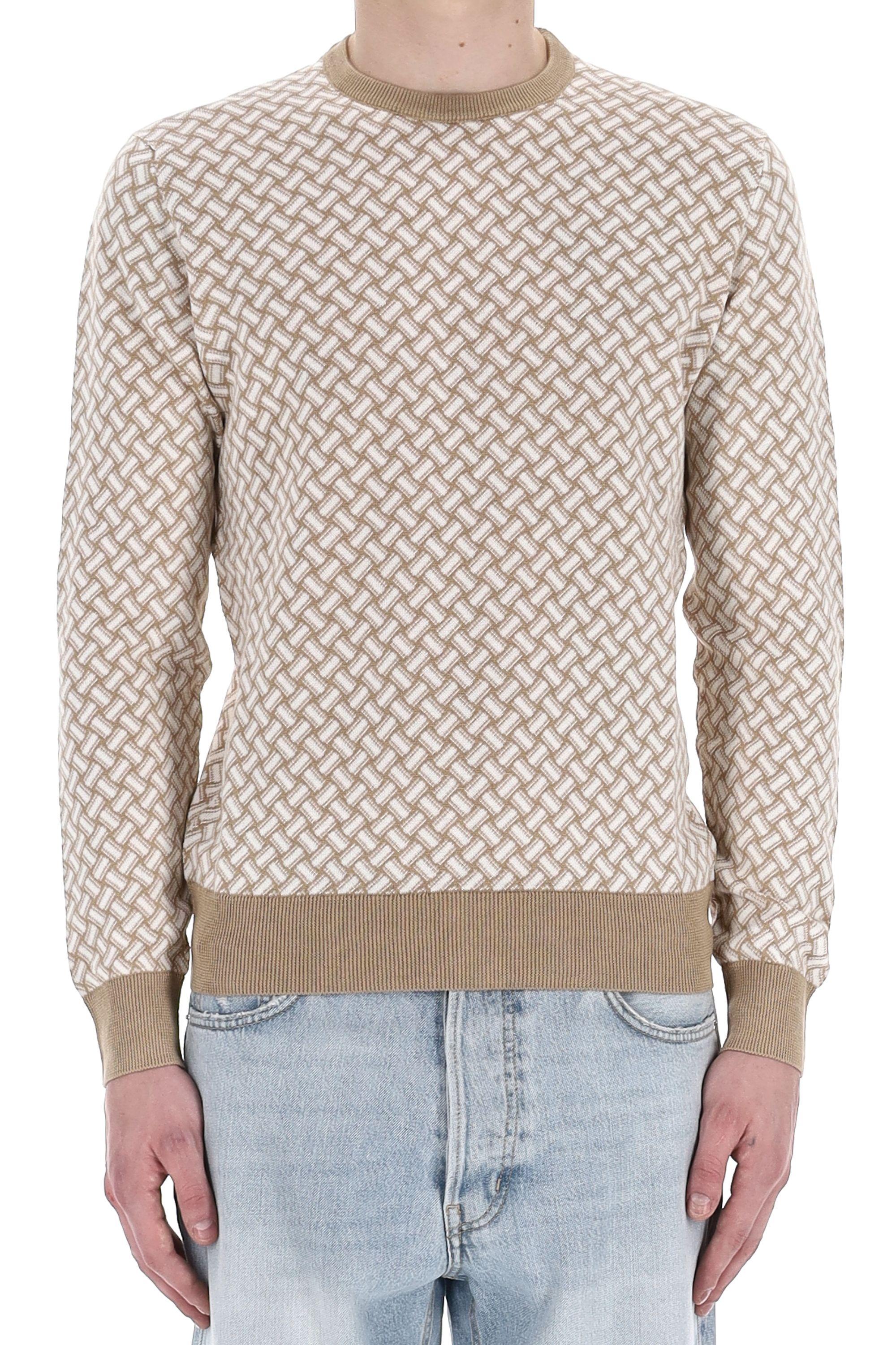 Drumohr Maglia girocollo biscottino in cotone-lino D9LZ113N-7 B39 
