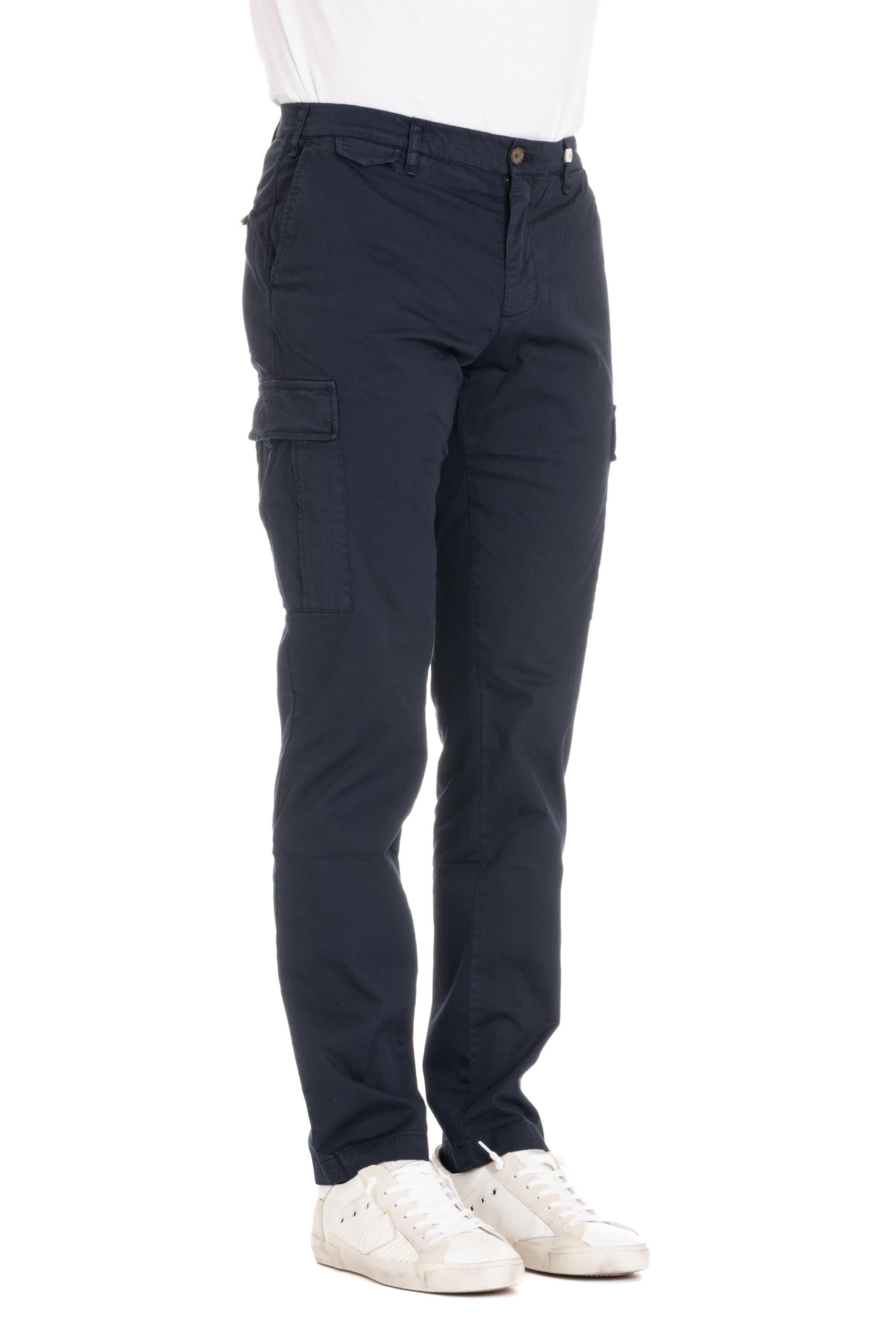 Pantalone cargo in cotone delavè mod. Giove 24M07L83/2 037 Myths 