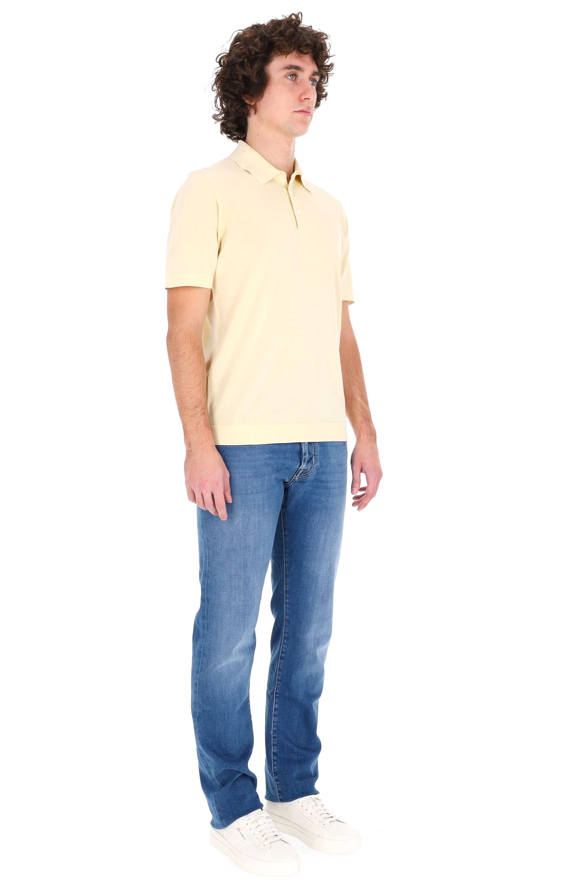 Drumohr Polo in fine cotone ice cotton frosted D0GF202NL 206 