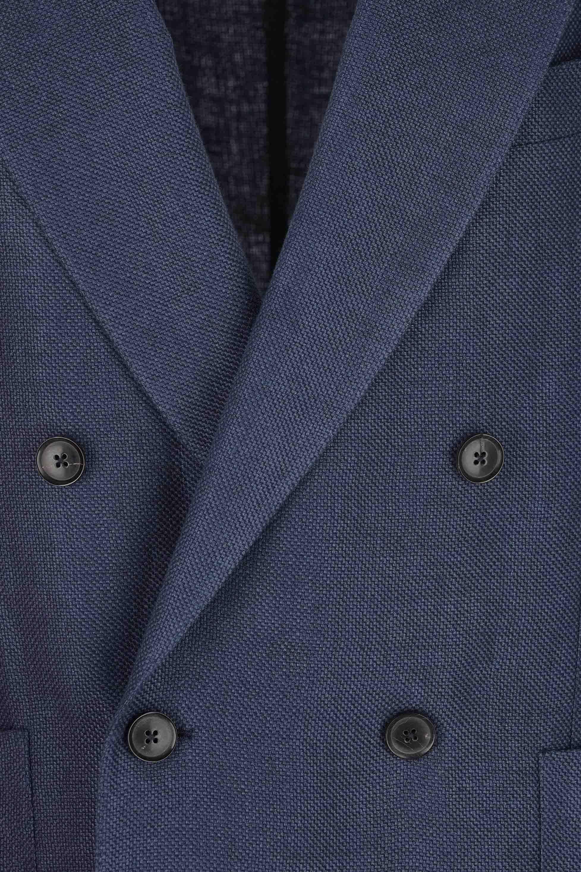 Zegna Giacca doppiopetto tramata in lino-lana-seta 349528A3-1DJ3S0 7R 