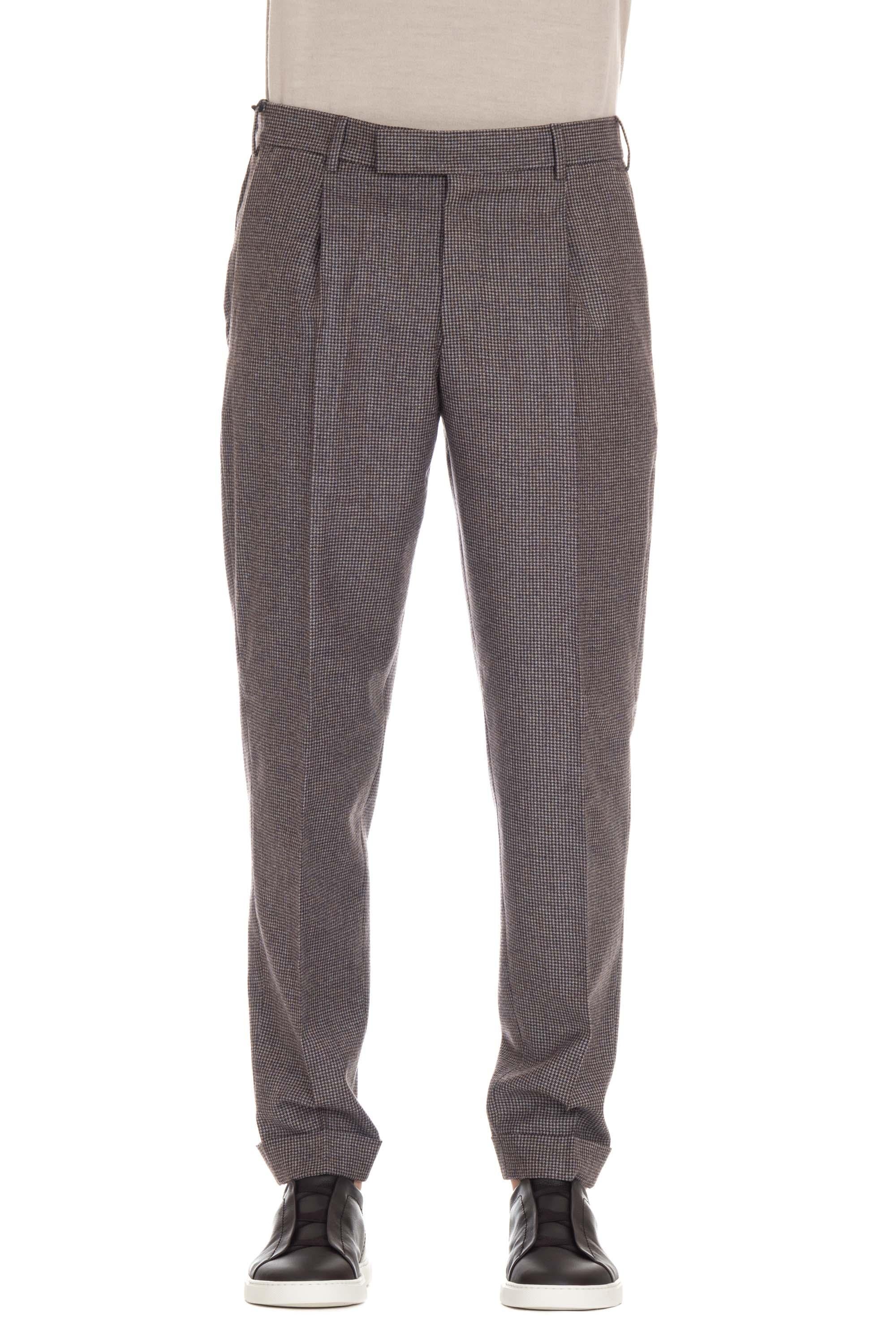 Pantalone in flanella micro fantasia Rebel fit RFZAZ40FWD MA24 0230 PT Torino 