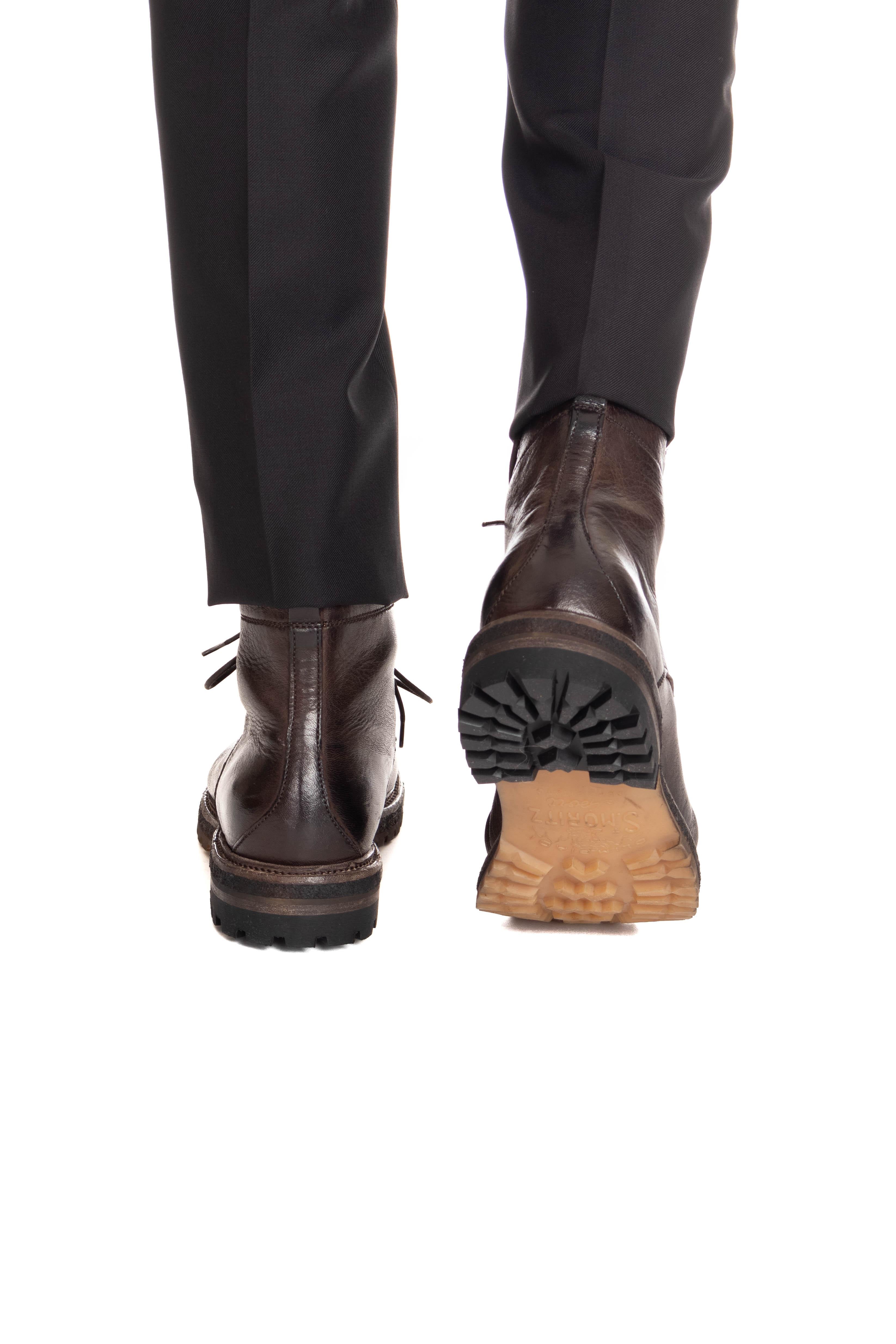 Silvano Sassetti Stivaletto allacciato in pelle fondo st. moritz anti scivolo S121257700GCEVA TDM 