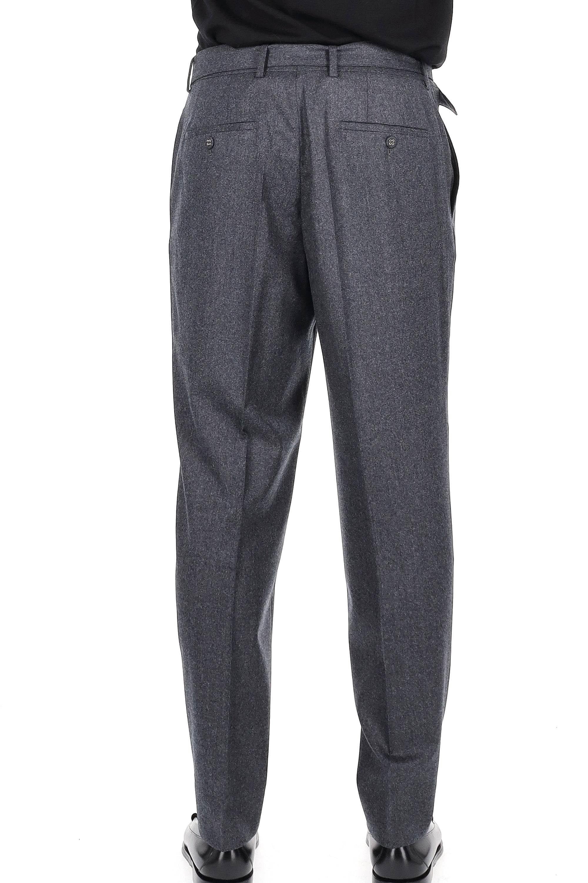 Officine Générale Pantalone in flanella modello Hoche MTLG463 DARK HEATHER GREY 