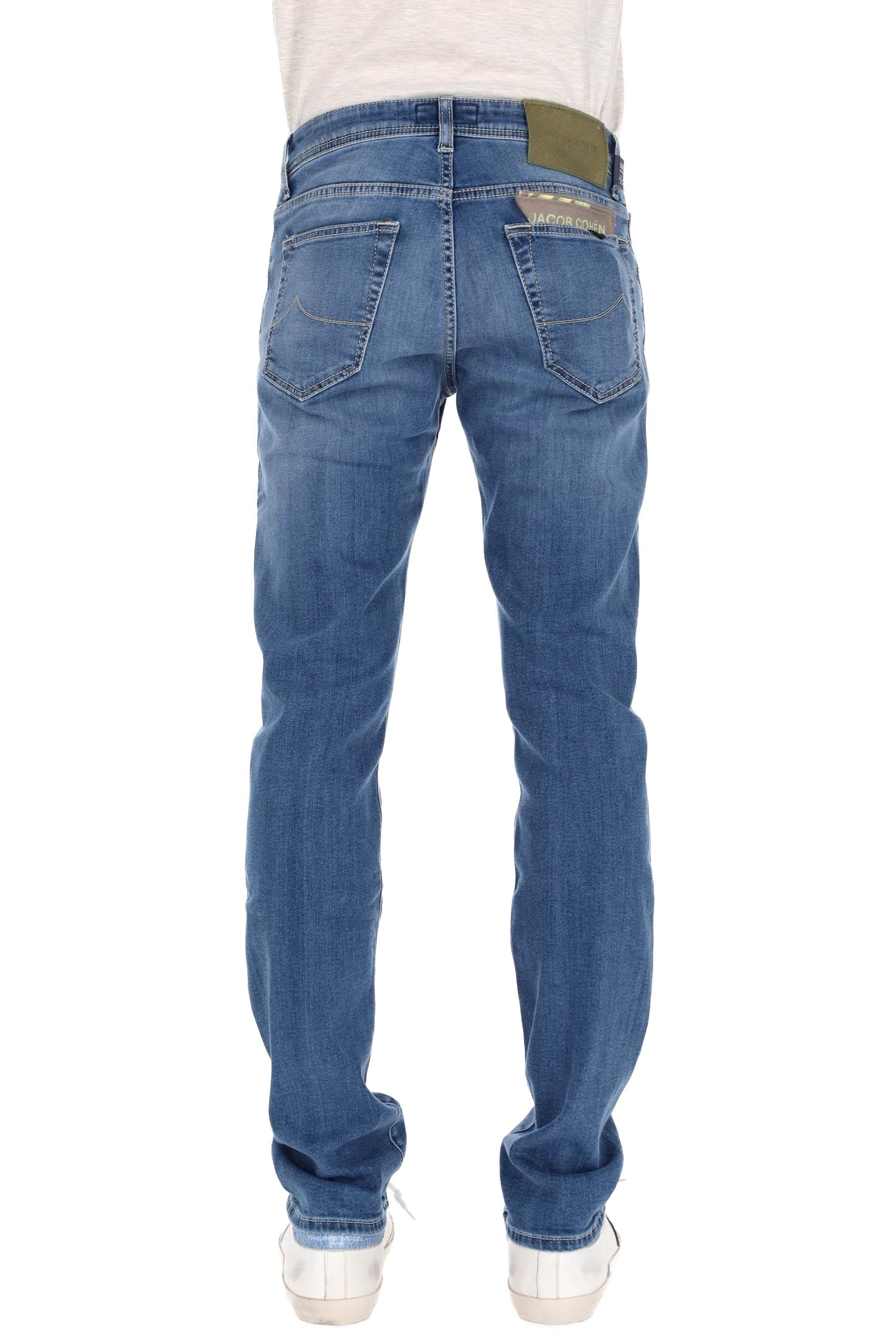 Jacob Cohen Jeans comfort etichetta verde cavallino intarsiato Nick fit QE006-040-P3621 200D 