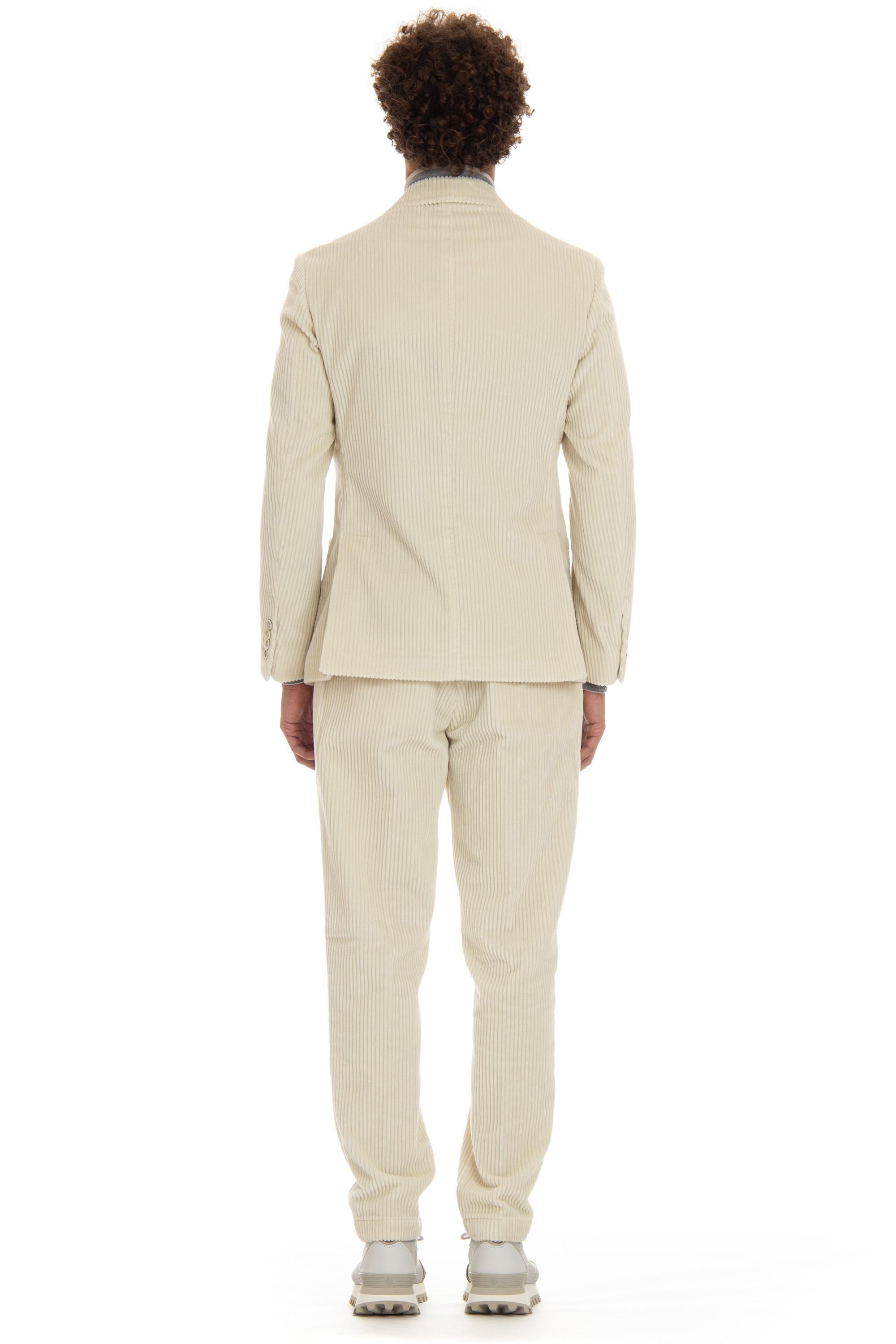 Eleventy Giacca doppiopetto in velluto costa roccia J70GIAA06 TES0J192 01 