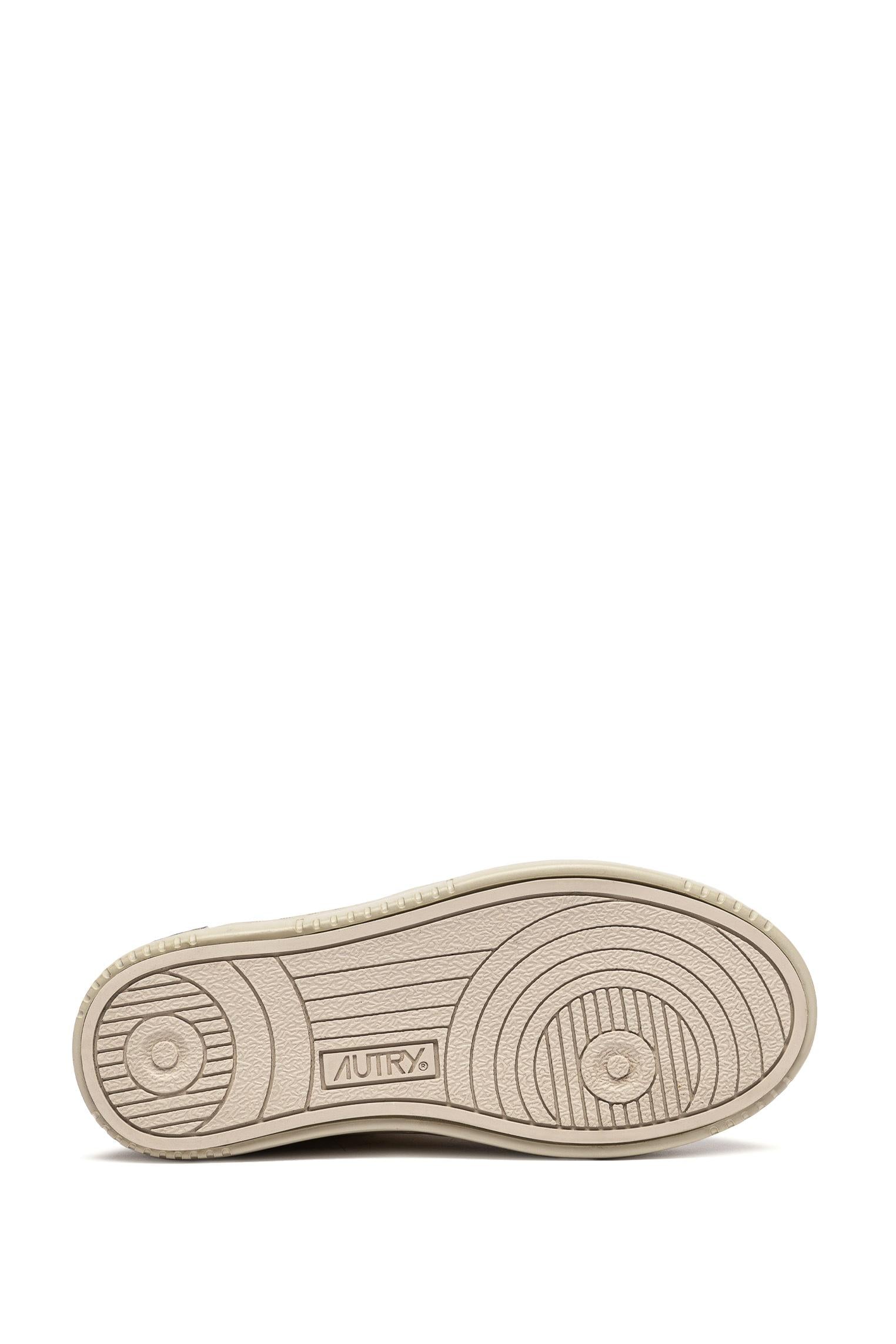 Sneaker bambino in pelle elephant talloncino verde KULK NU07 MOUN/LOFT/MAR Autry 