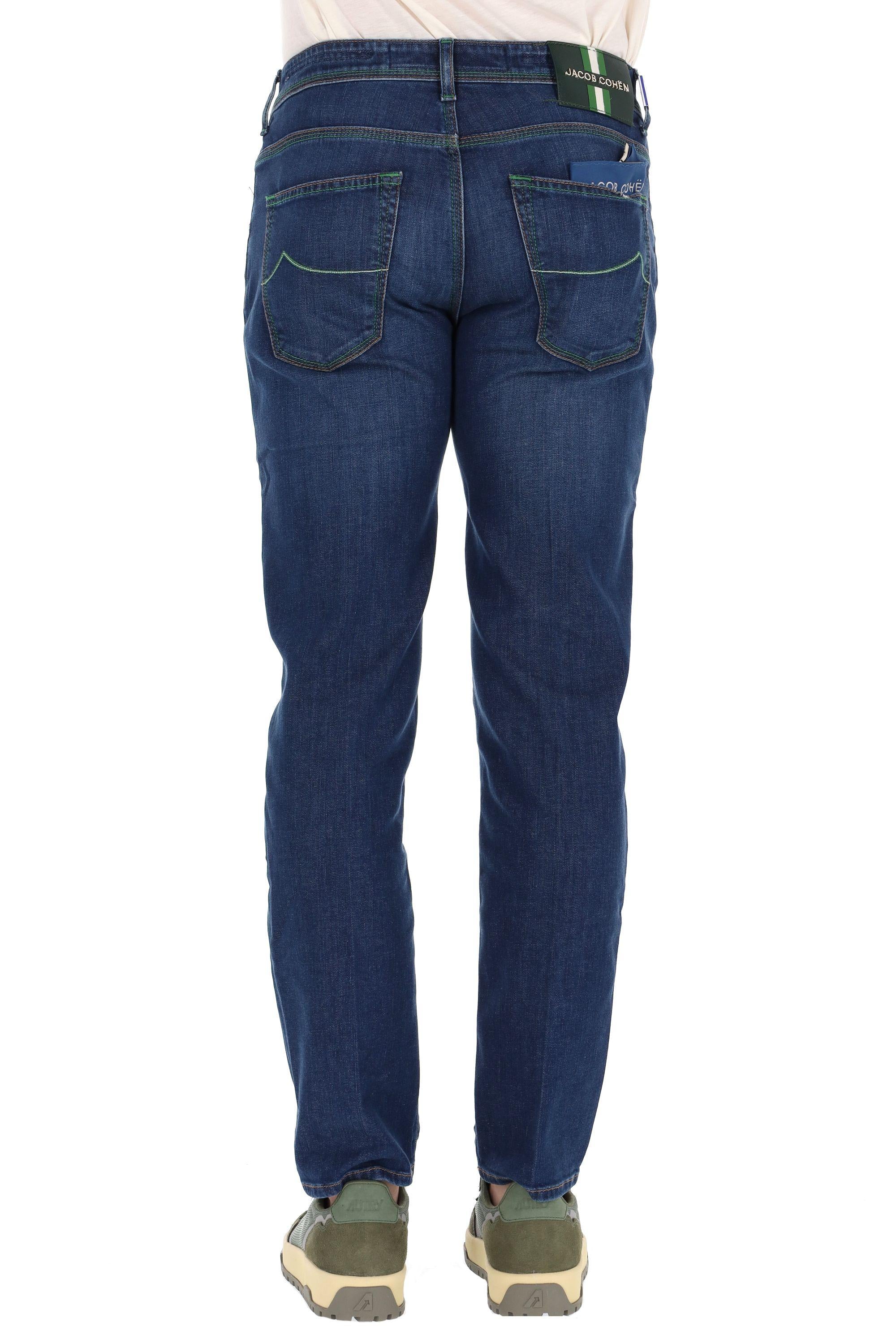 Jeans etichetta verde bimateriale Scott fit QM015 039 S4255 200D Jacob Cohen 