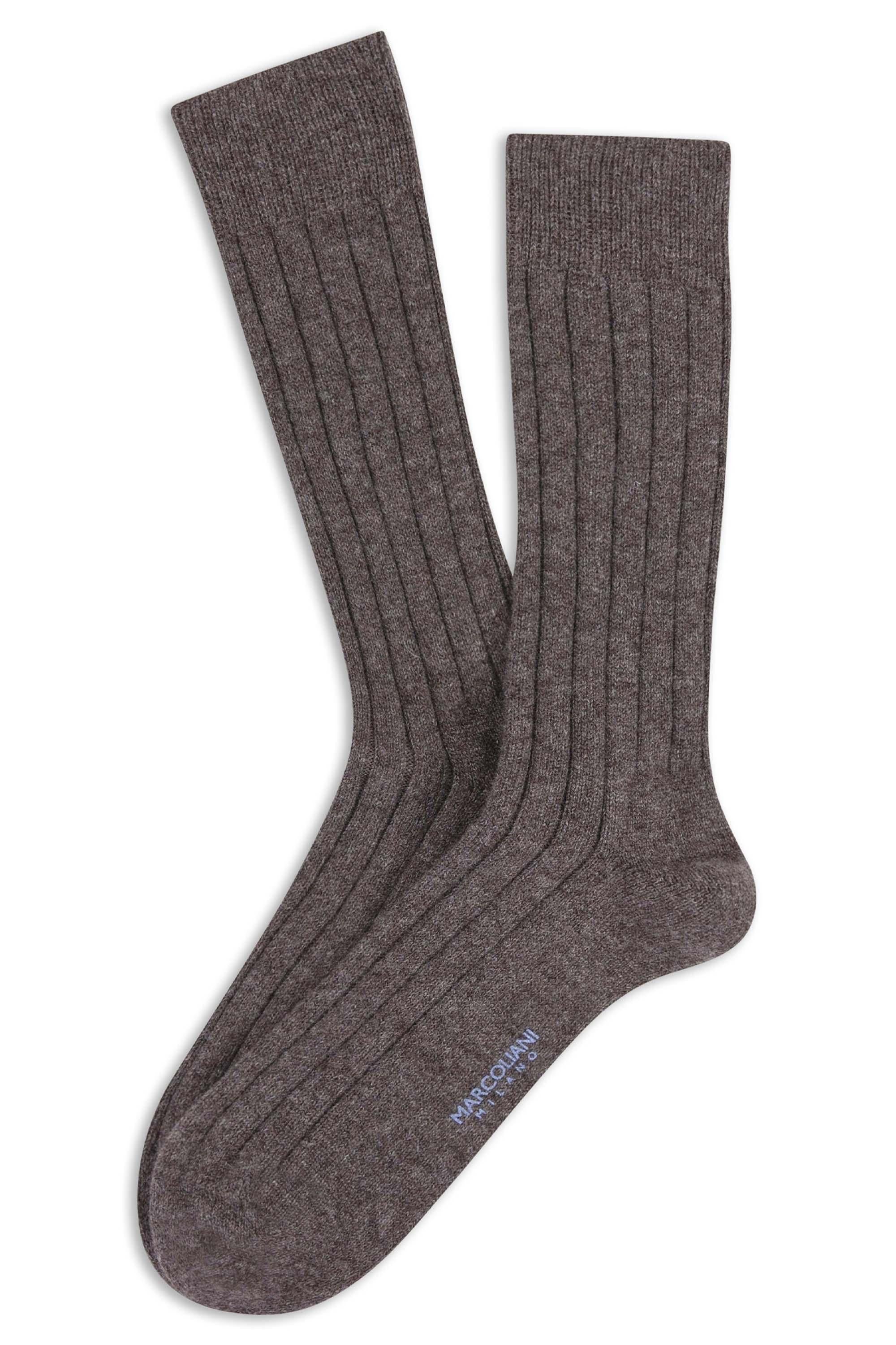 Marcoliani Calze a costine in cashmere lunghezza polpaccio MAR2502T/4 096 