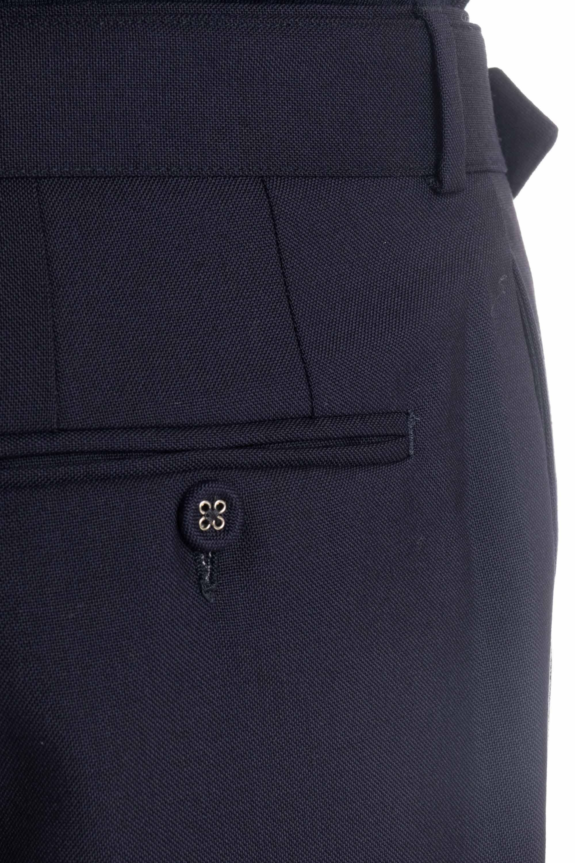 Officine Générale Pantalone in lana mod. Pierre MTLG469 DARK NAVY 