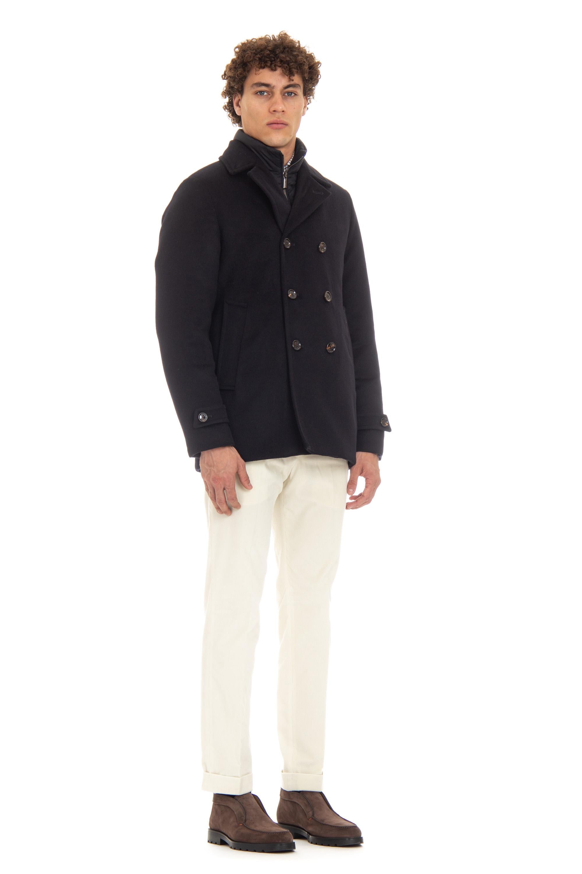 Peacoat in lana-cashmere mod. Bolgi-LE BOLGI-LE NAVY Moorer 