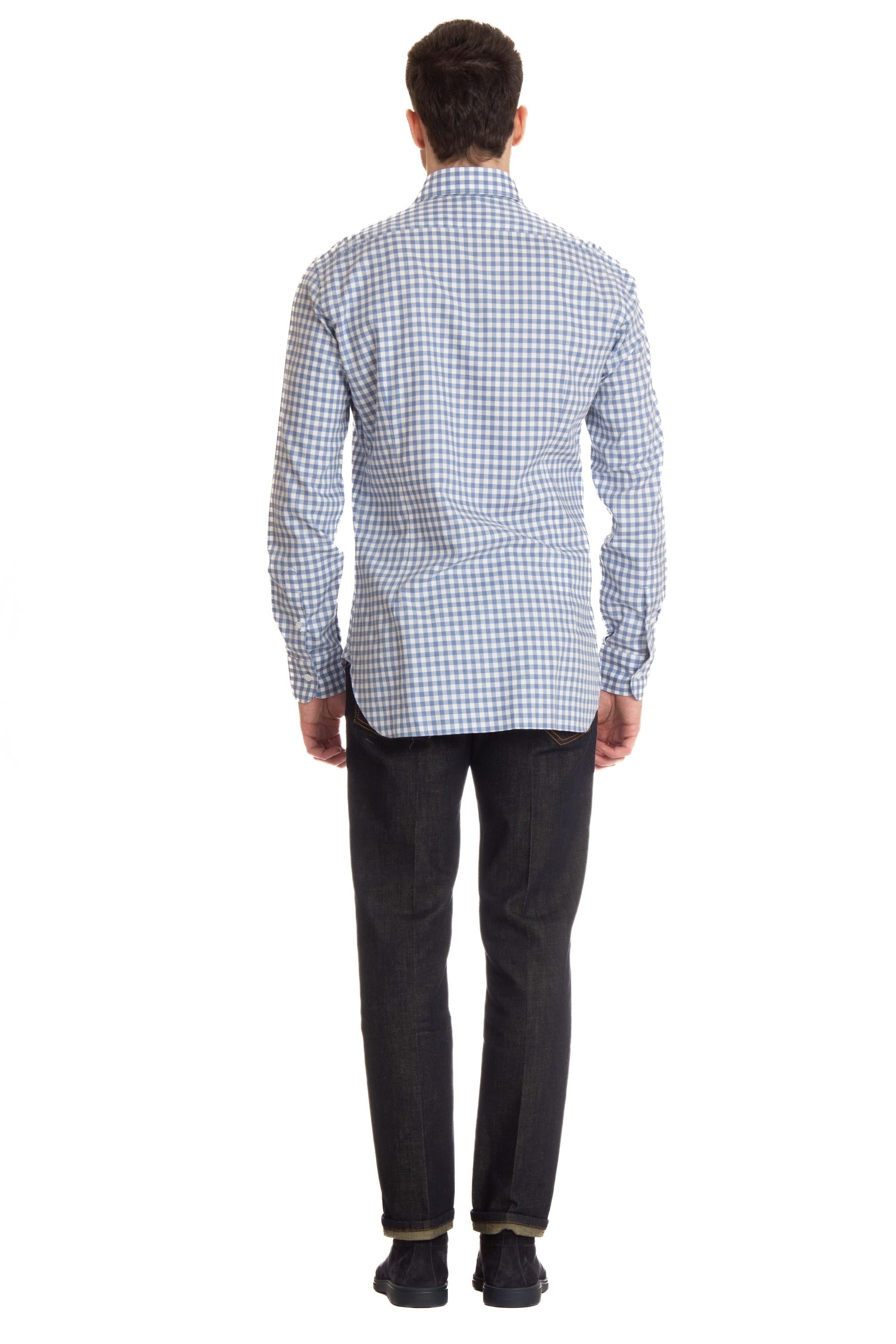 Camicia etichetta Dandylife fantasia quadretto K1U13P0136010.X BI/BLU Barba 