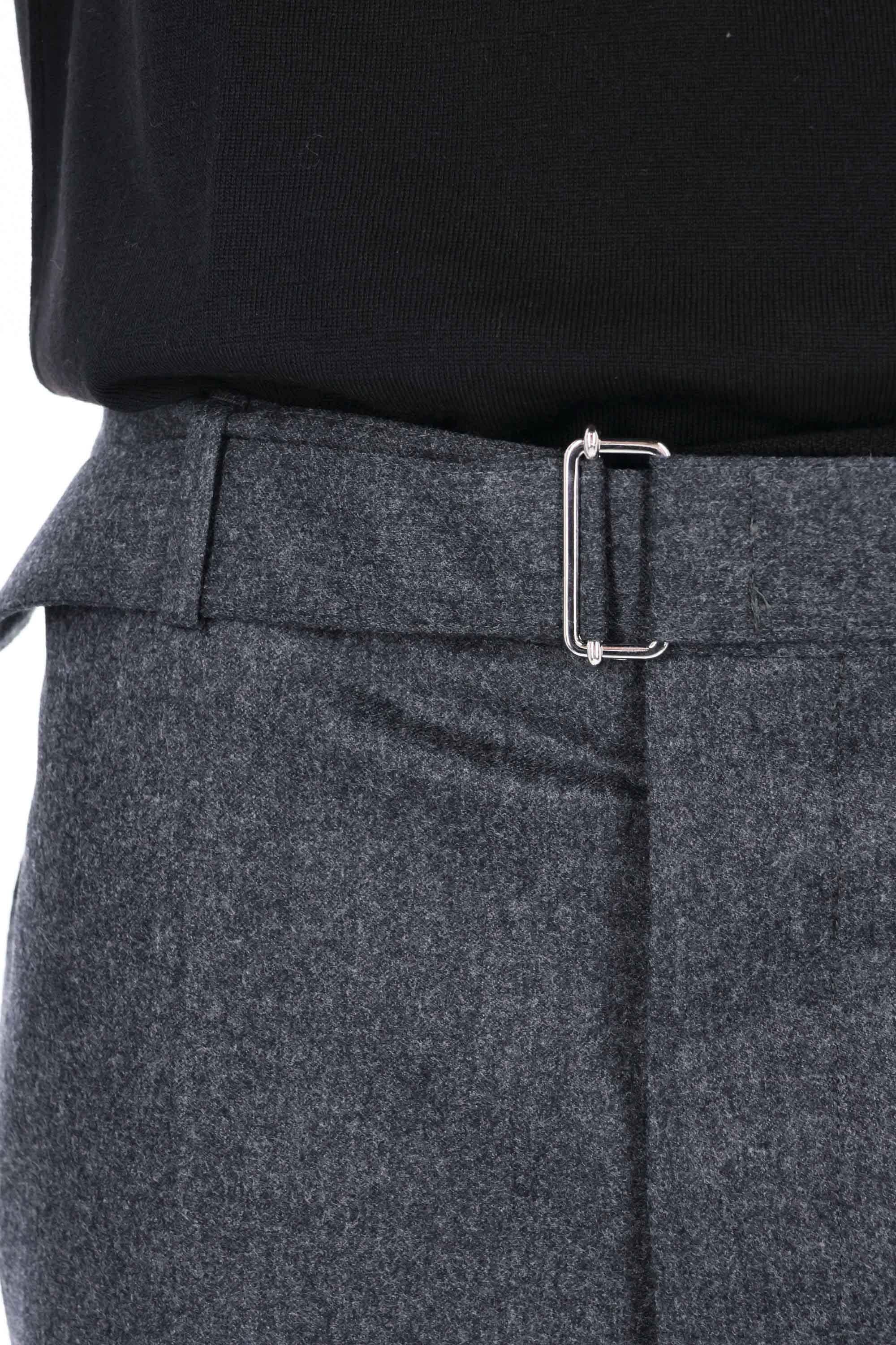 Officine Générale Pantalone in flanella modello Hoche MTLG463 DARK HEATHER GREY 