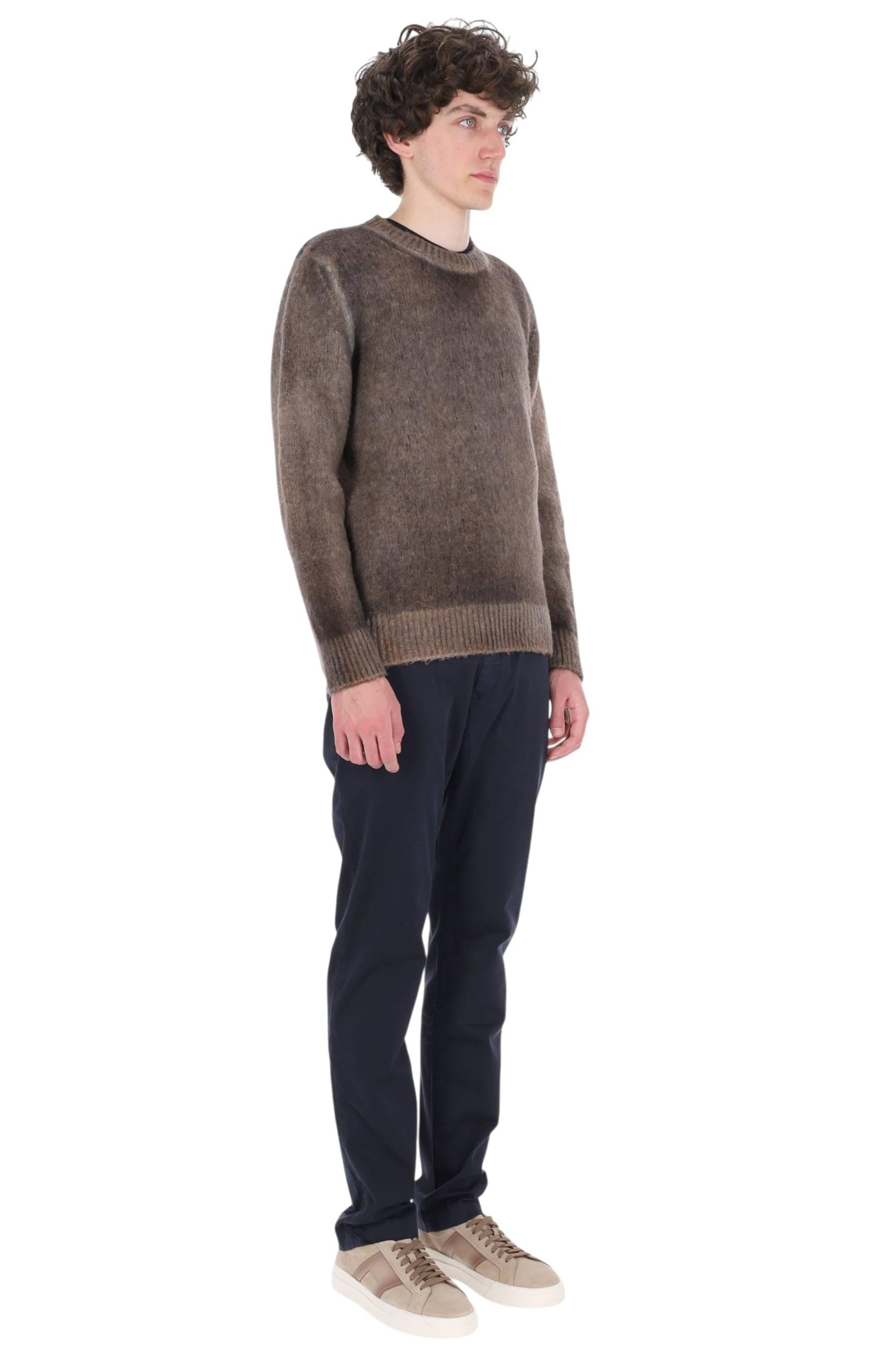 Avant Toi Girocollo in cashmere-seta garzata a tintura artigianale 225WU3353CSGVG-H/2 V01133 
